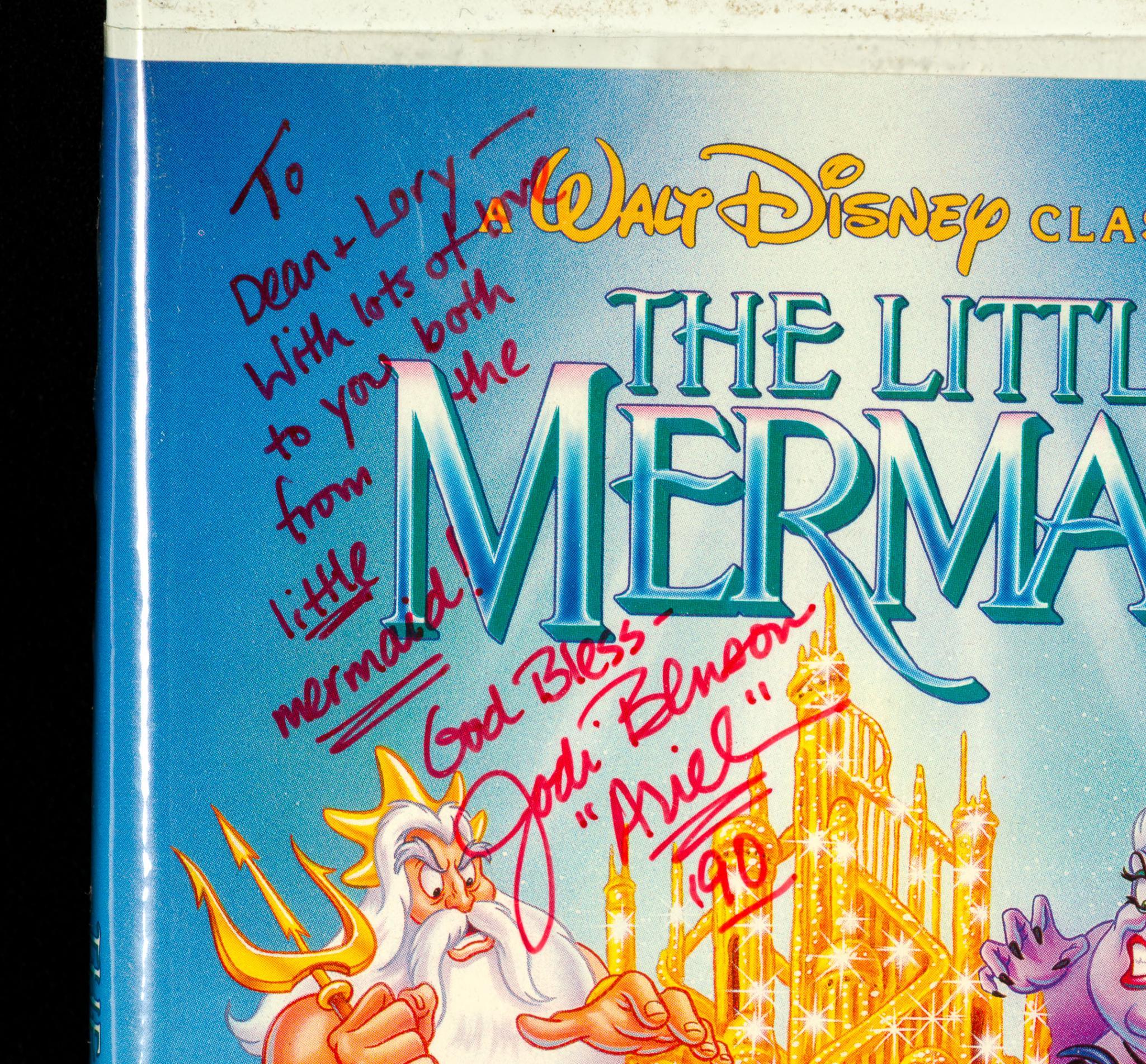 Jodie Benson Signed "Little Mermaid" VHS