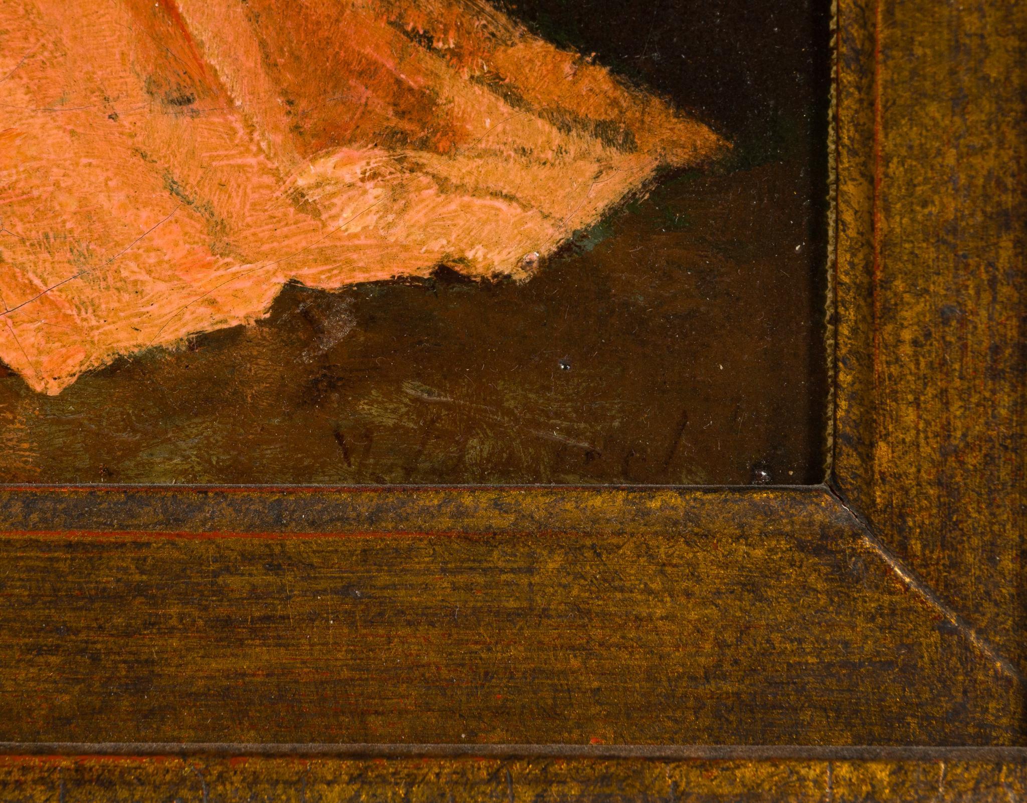 Oil On Canvas After Alfred Stevens (1823-1906) "Portrait Of A Young Woman At Her Toilette"