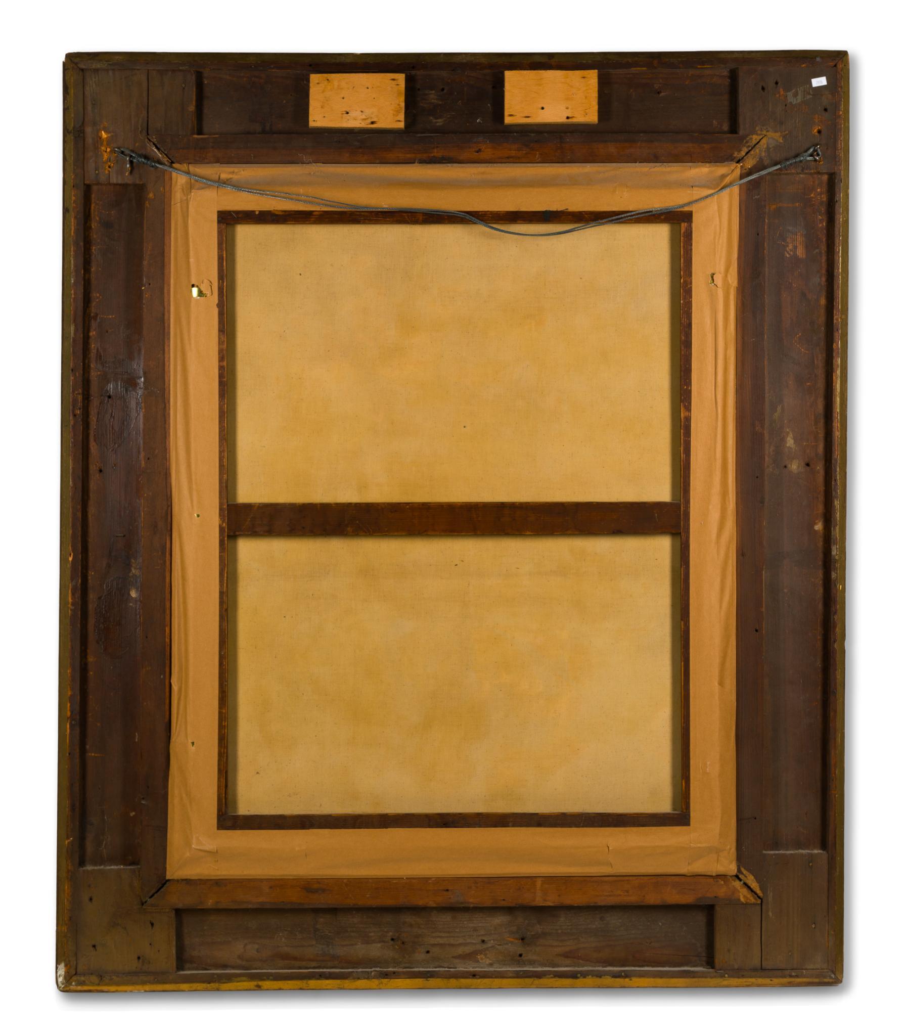 Antique Oil on Canvas Portrait of Monk