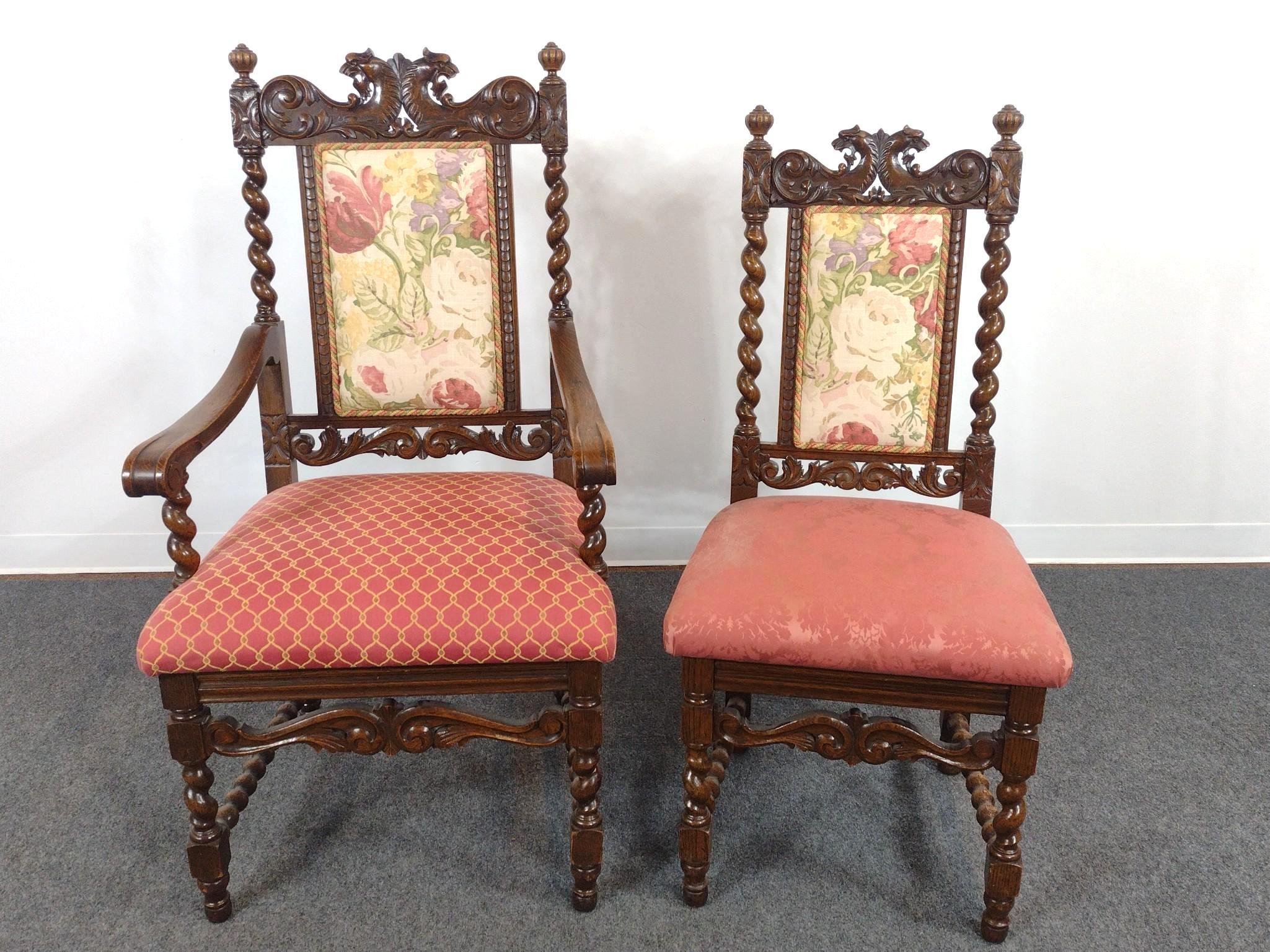 Reproduction Simon Bigart "Louis XIIIth" Dining Room Set