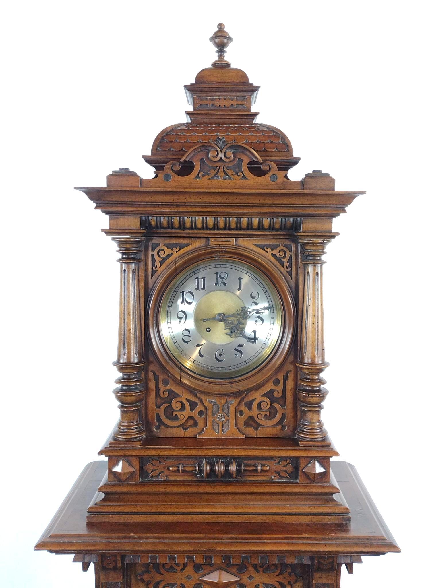 German Renaissance Revival Tall Case Clock