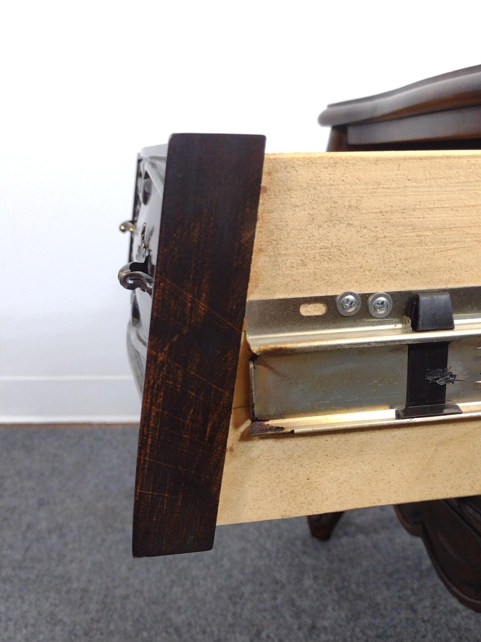 Fremarc Designs French Provincial Style Bombe Nightstands