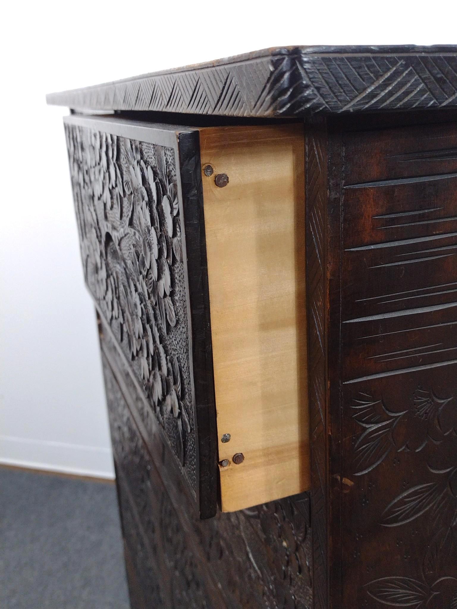 Japanese Style Tall Chest of Drawers