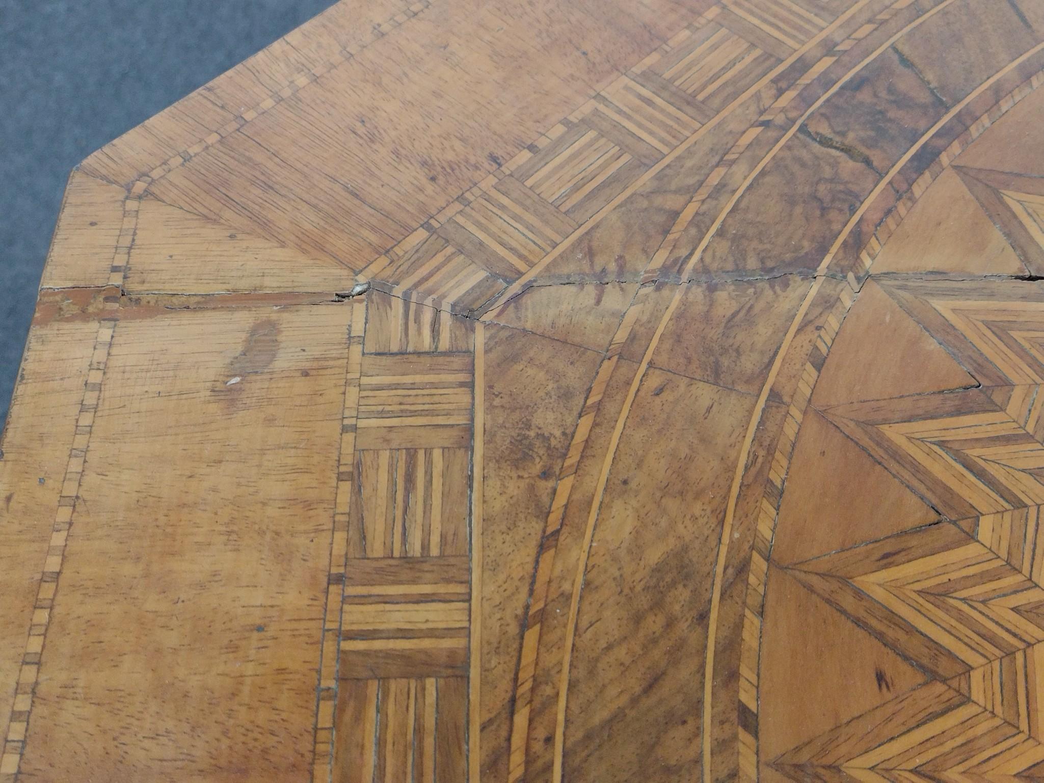 19th C Italian Sorrento Marquetry Occasional Table