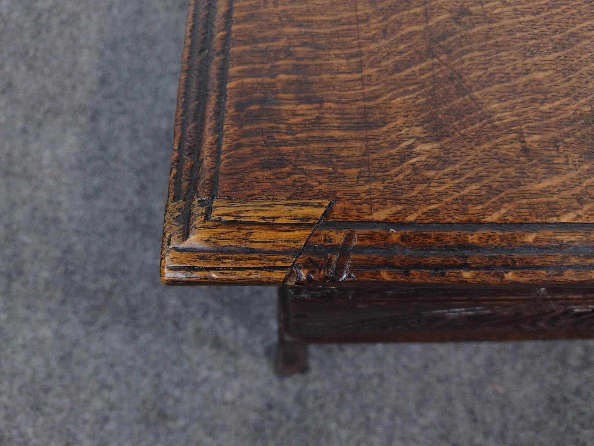 17th Century English Bible Box on Stand