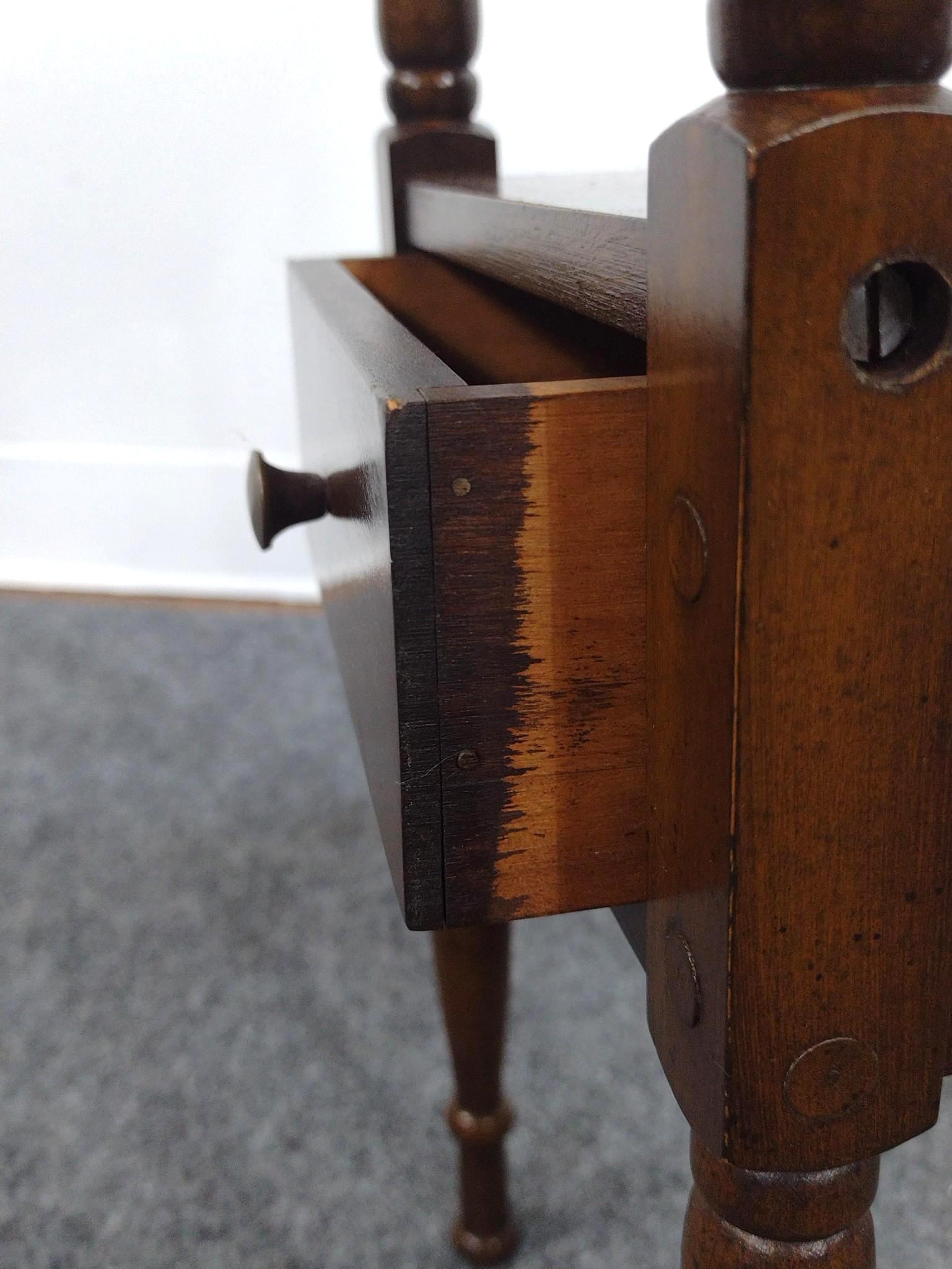 Smoking Stand with Brass Inserts