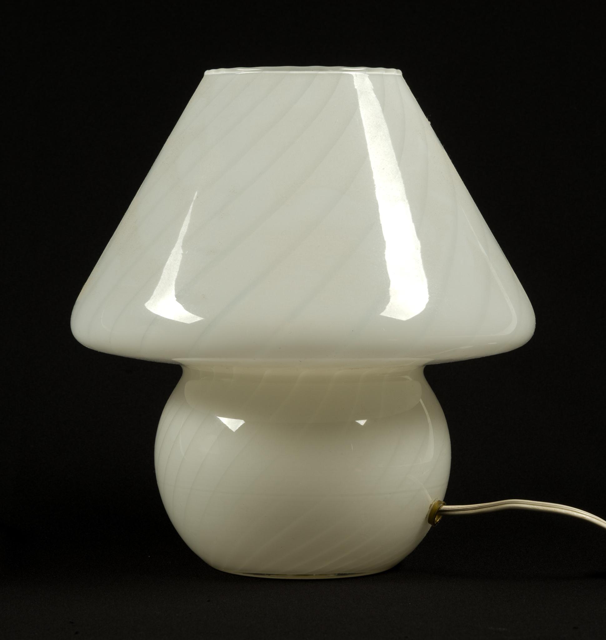 Vintage Murano Art Glass Mushroom Lamps