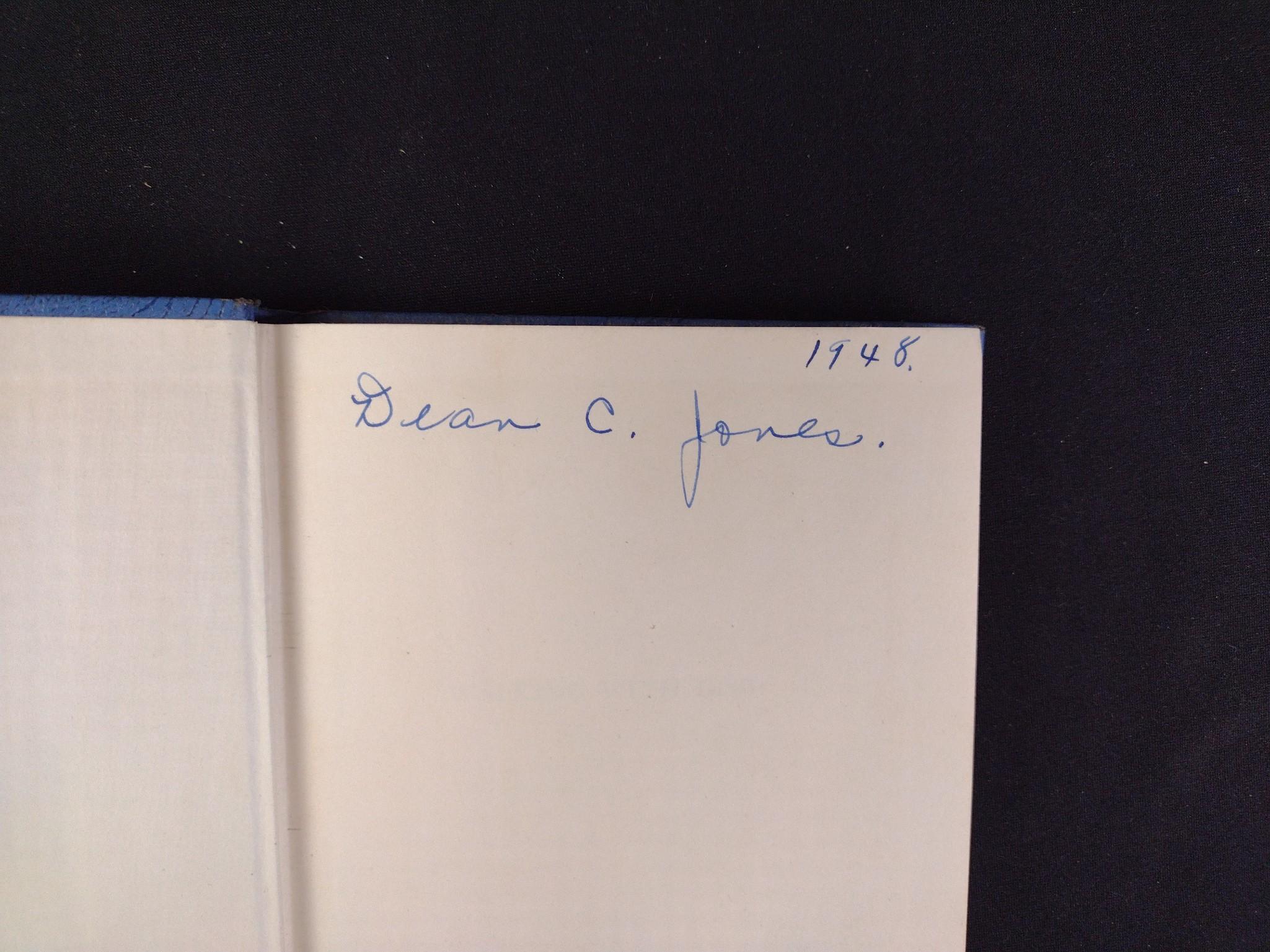 First Edition "Under Running Laughter" by Dean Jones, and Signatures