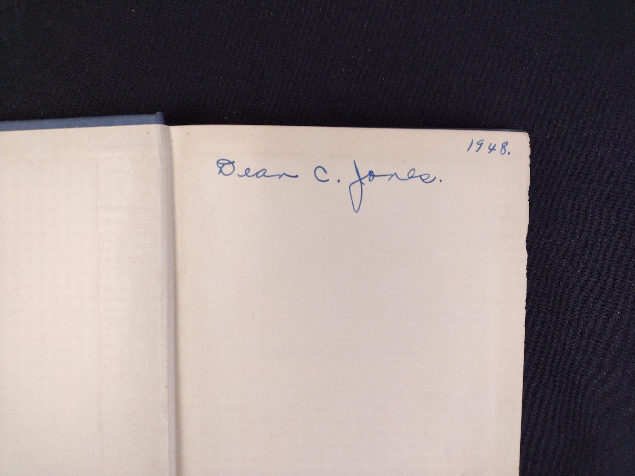First Edition "Under Running Laughter" by Dean Jones, and Signatures