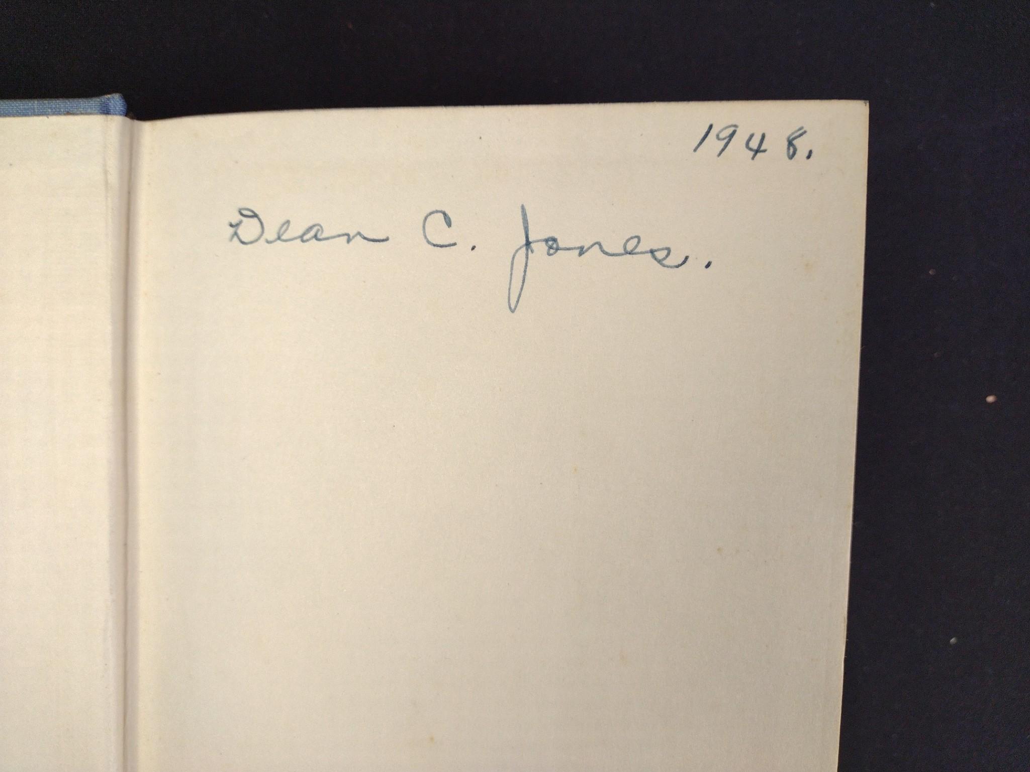 First Edition "Under Running Laughter" by Dean Jones, and Signatures