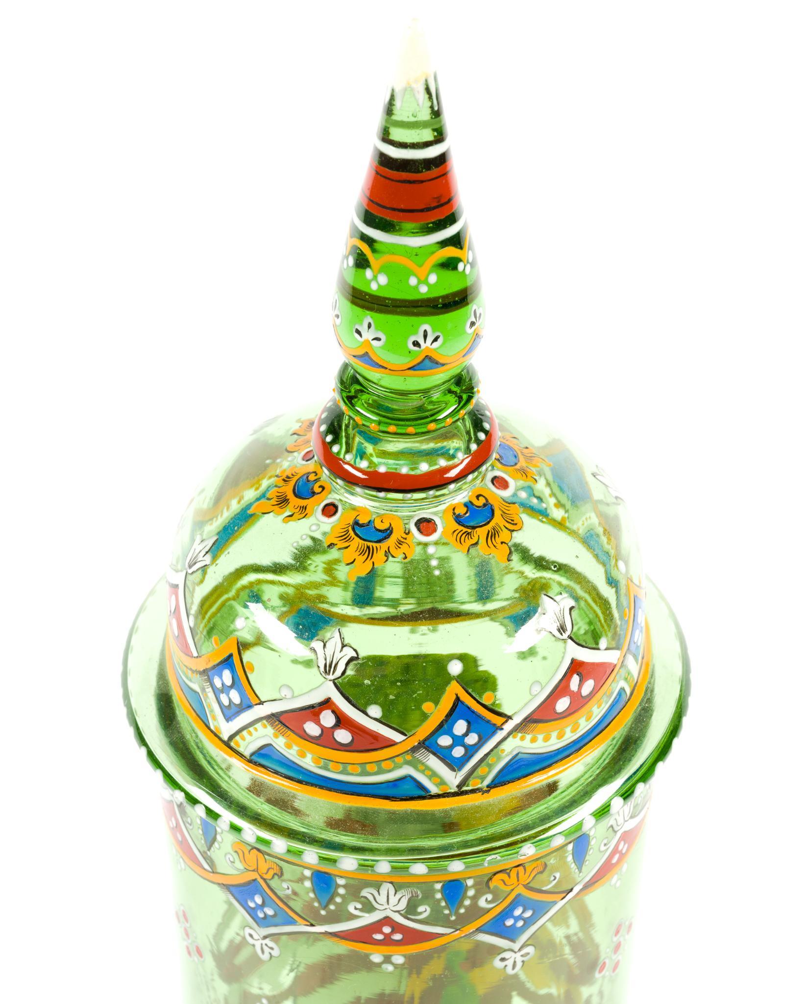 19th Century Bohemian Enamel Glass Pokal