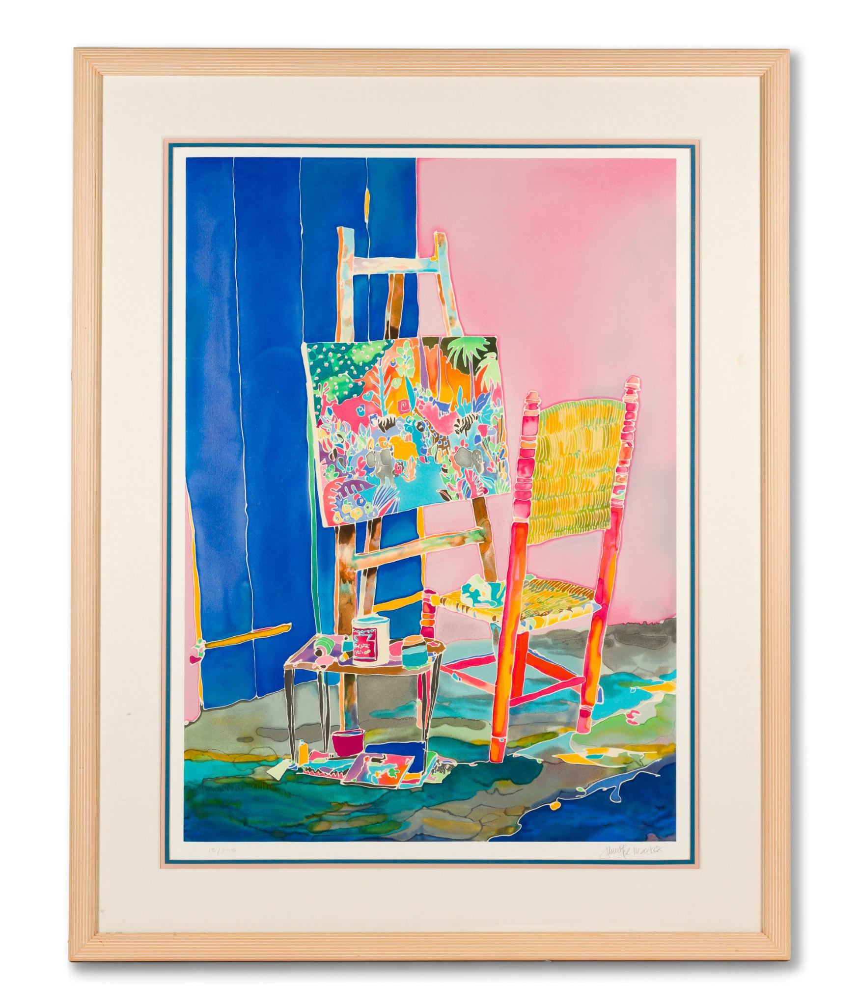 Jennifer Markes "Canvas & Easel" Signed Print
