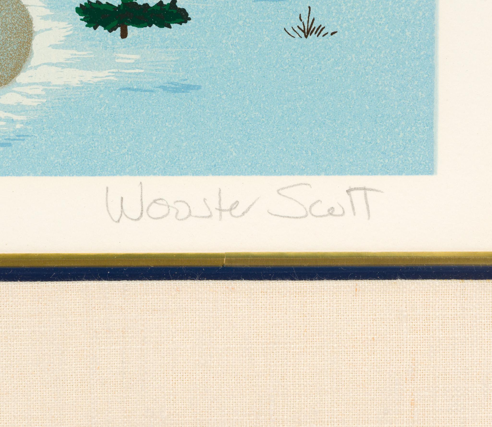 Jane Wooster Scott "Skater's Moon at Soda Springs" Signed Print