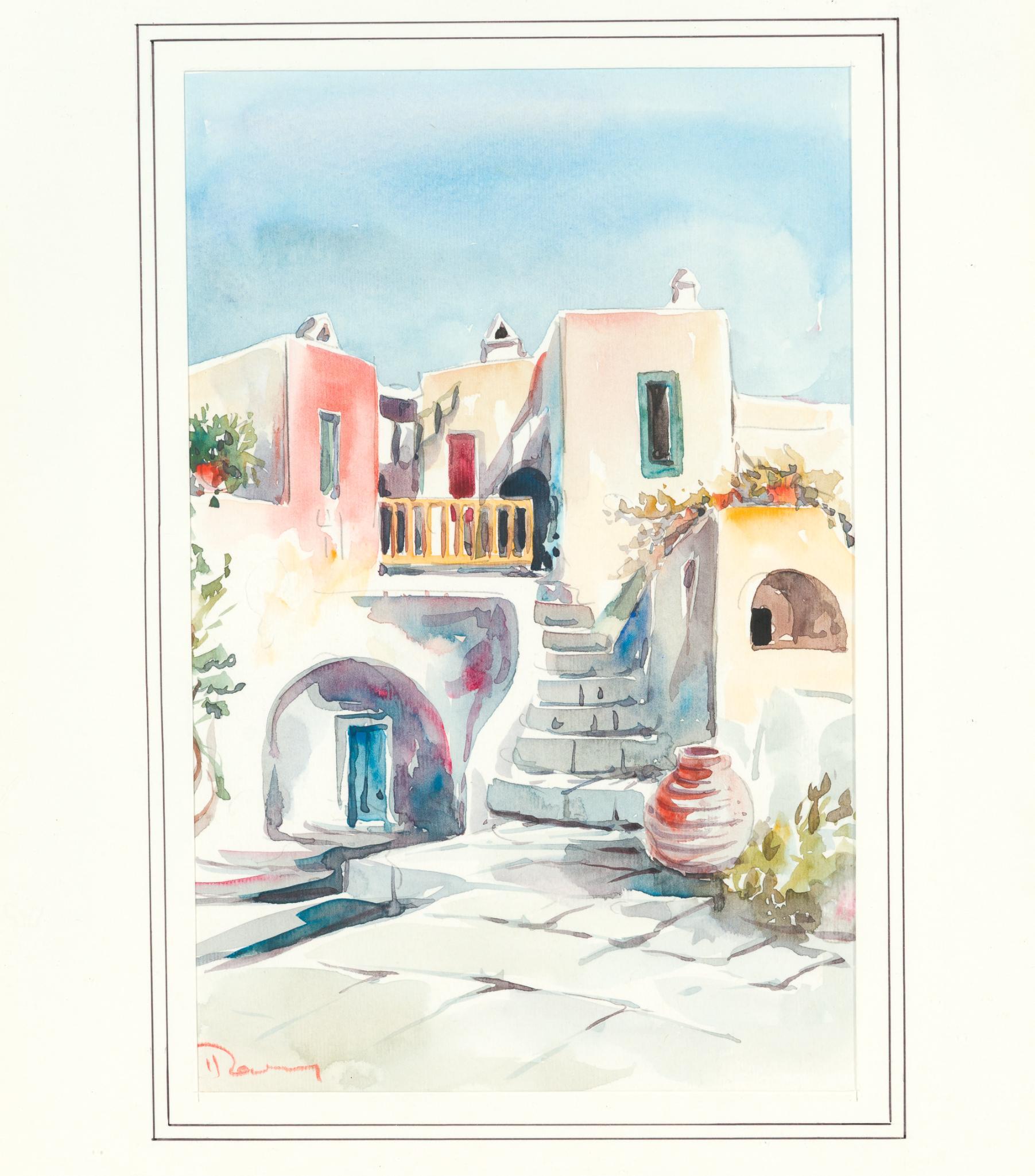 3 Framed Scenic Watercolors