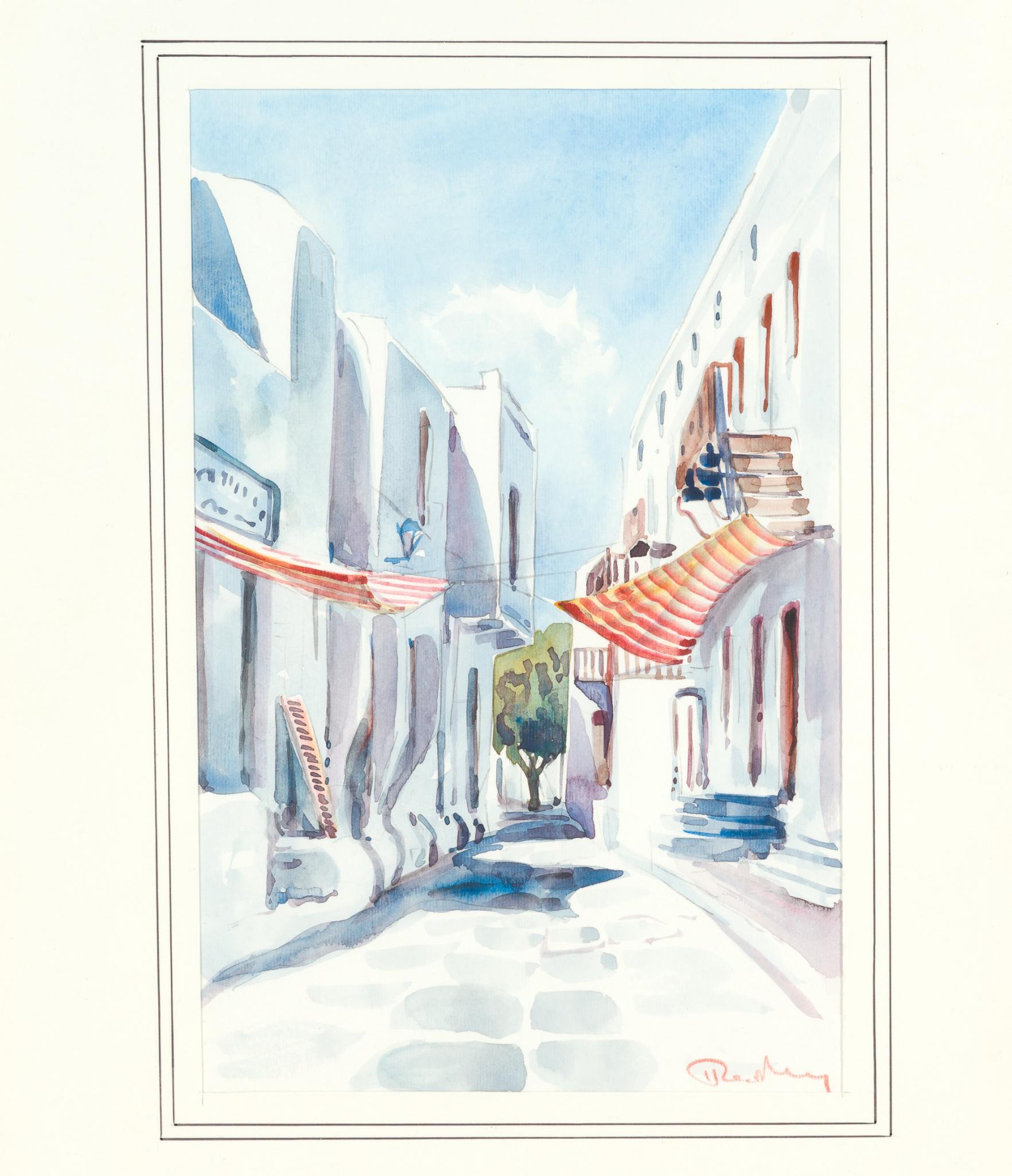 3 Framed Scenic Watercolors