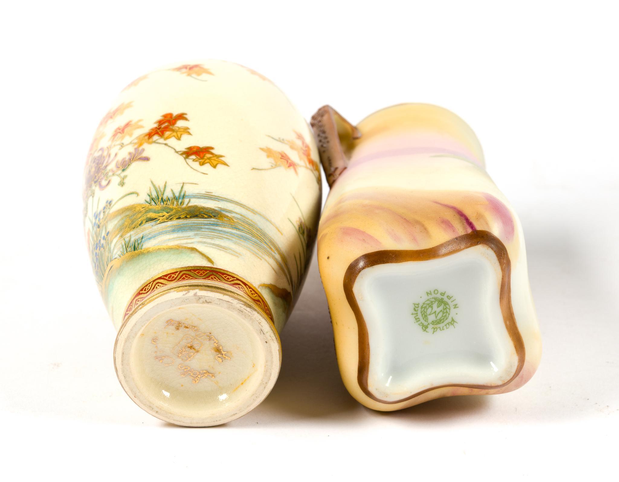 Porcelain Vases Incl. Cabinet