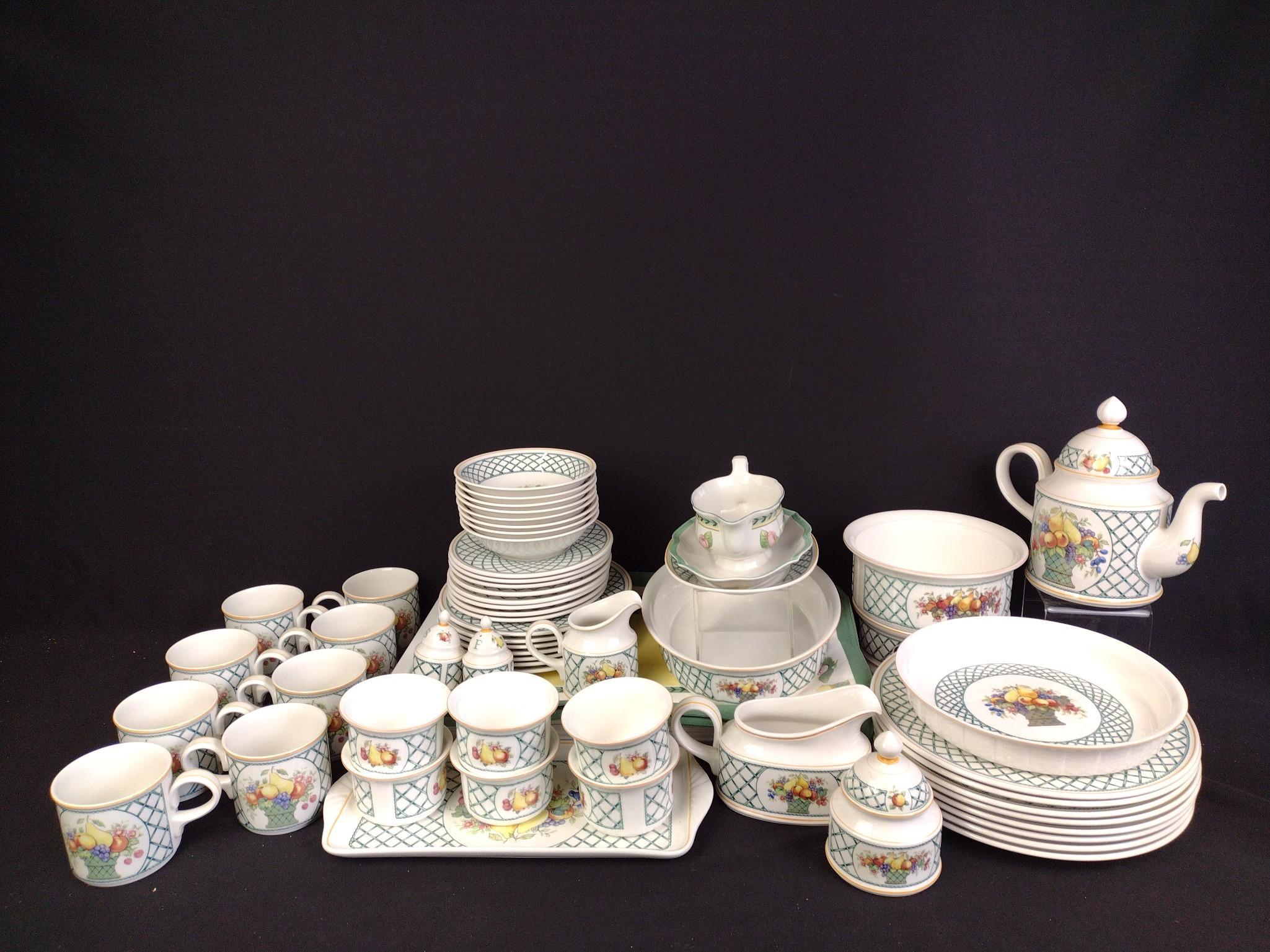Villeroy & Boch 'Basket' Porcelain Dinnerware With Tea Service