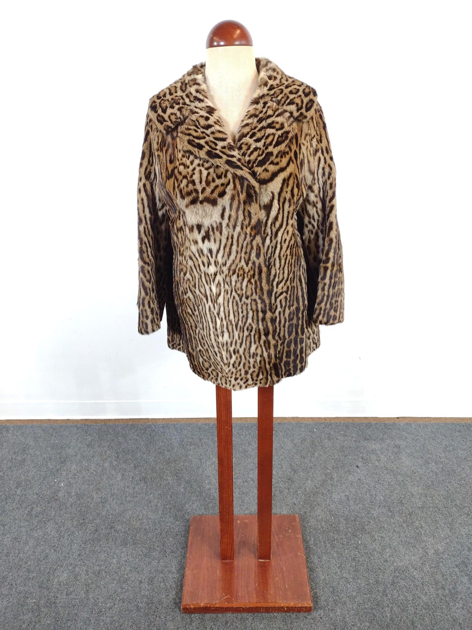 Vintage Turck Pels Leopard Print Coat