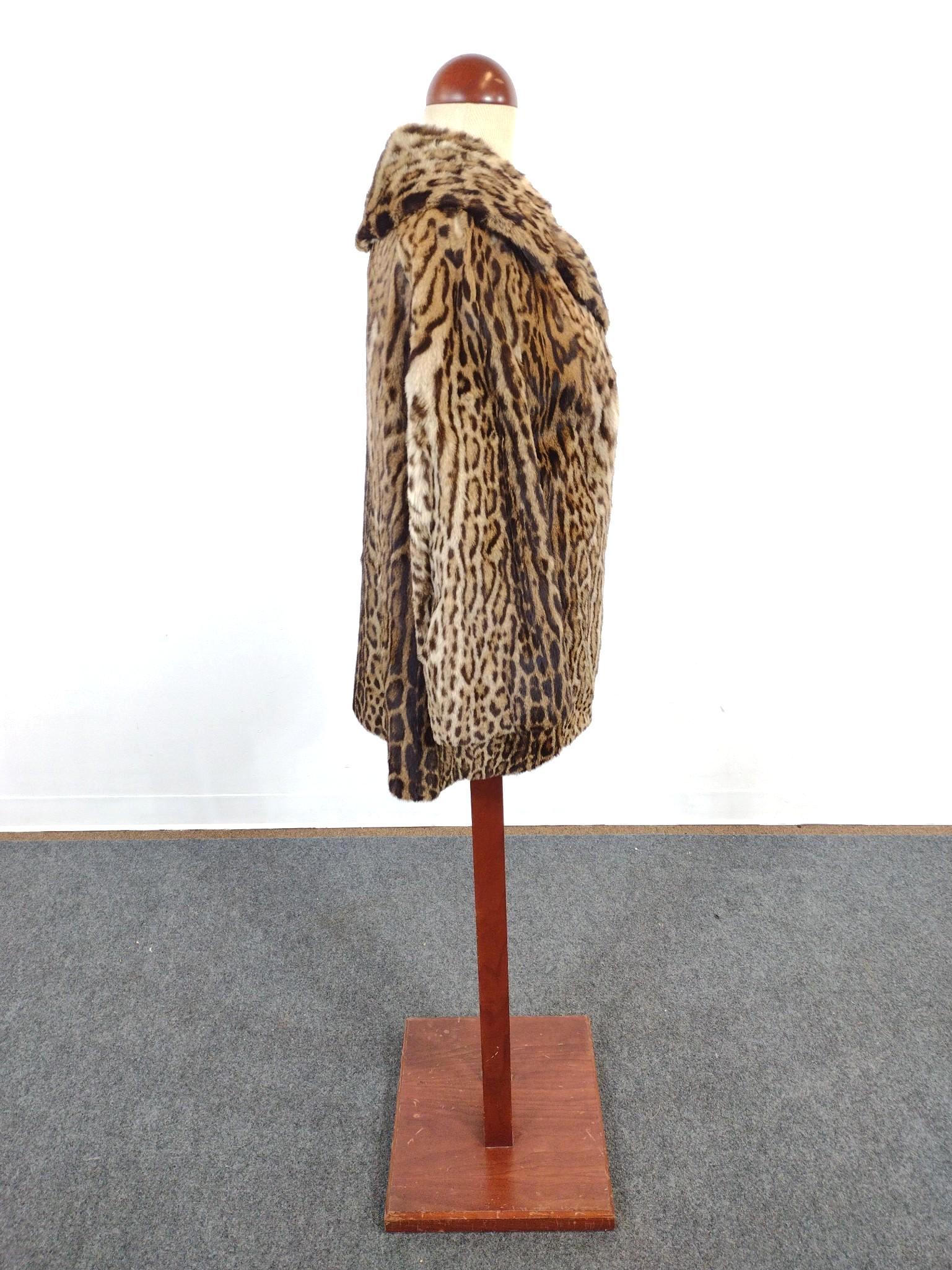 Vintage Turck Pels Leopard Print Coat