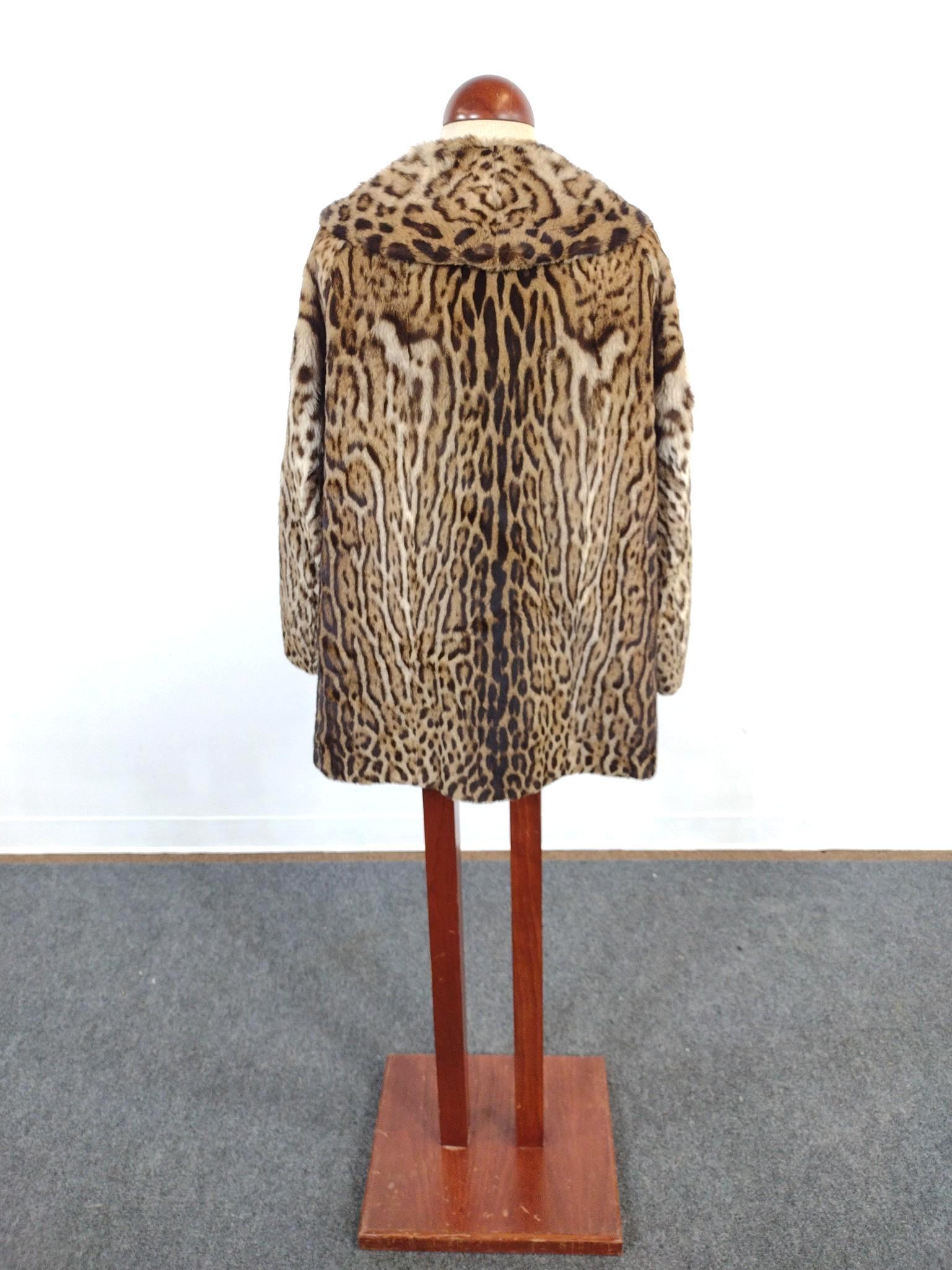 Vintage Turck Pels Leopard Print Coat
