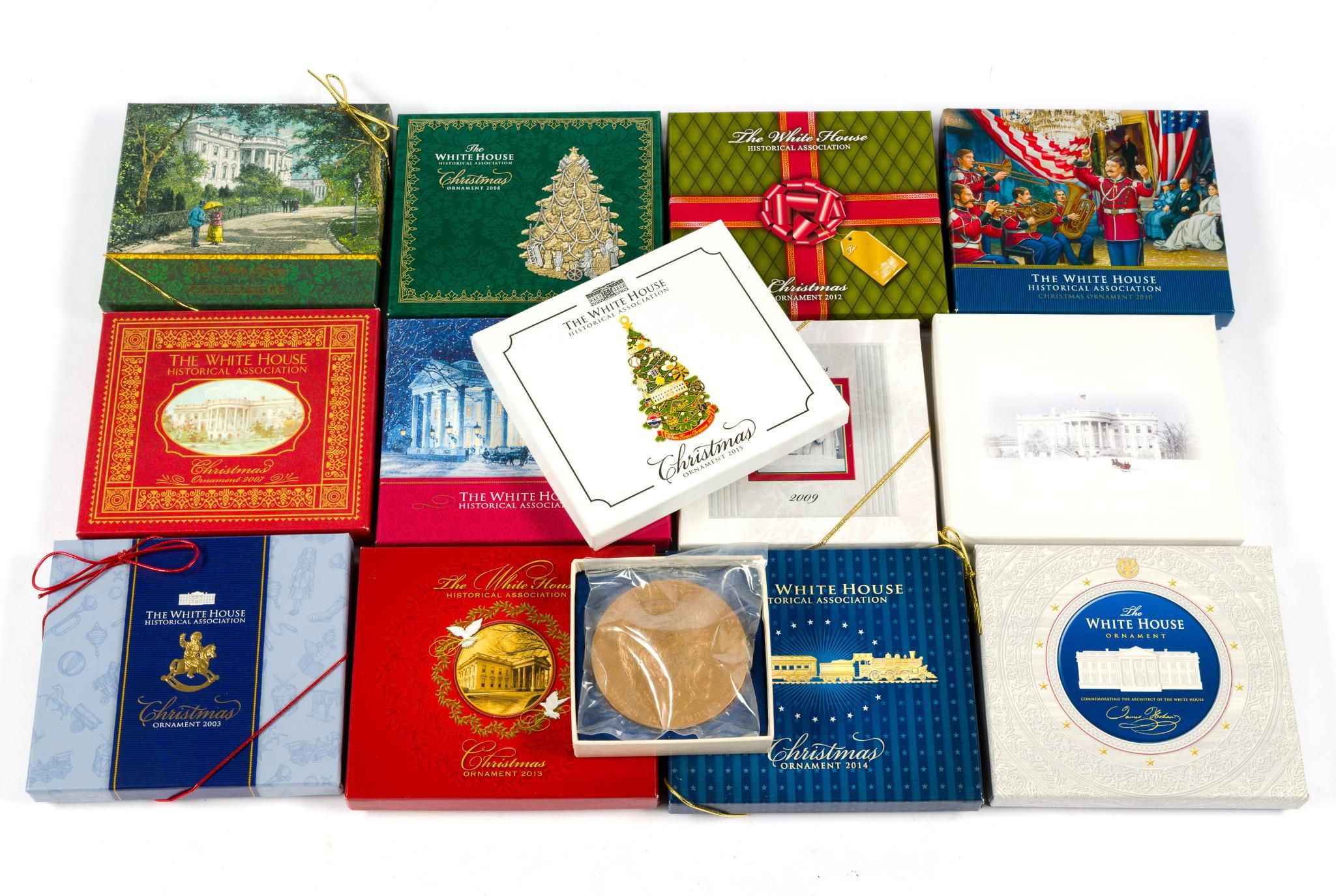 Vintage White House Christmas Ornaments