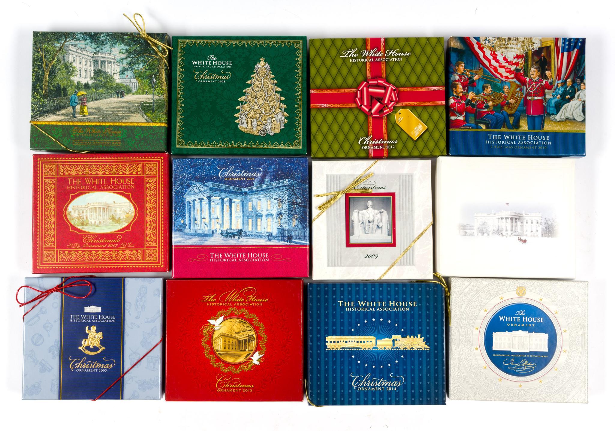 Vintage White House Christmas Ornaments
