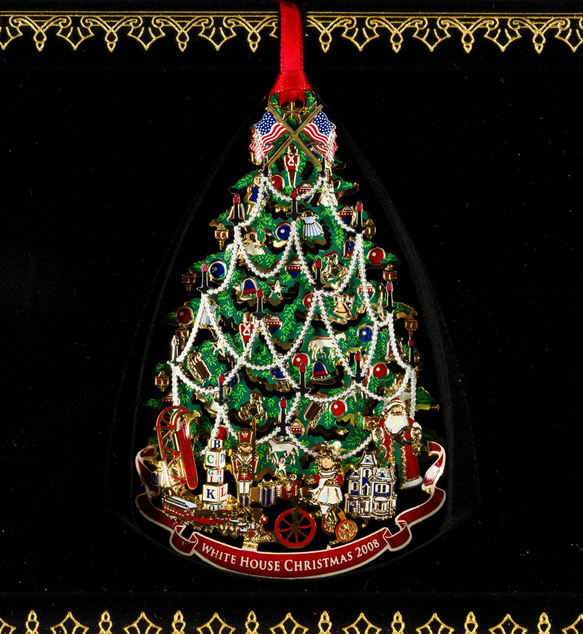Vintage White House Christmas Ornaments