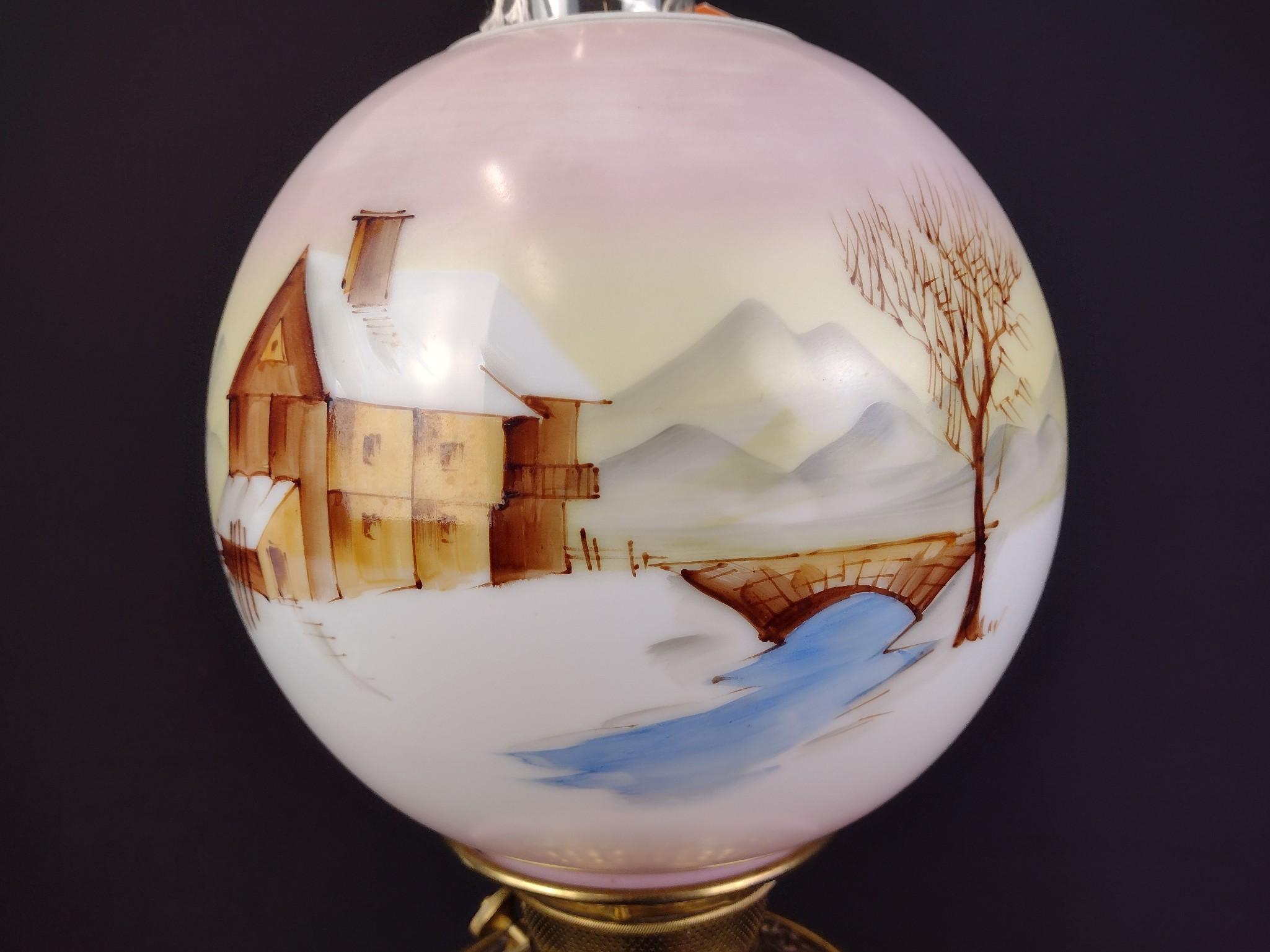 Handpainted Scenic Gone with the Wind Lamp