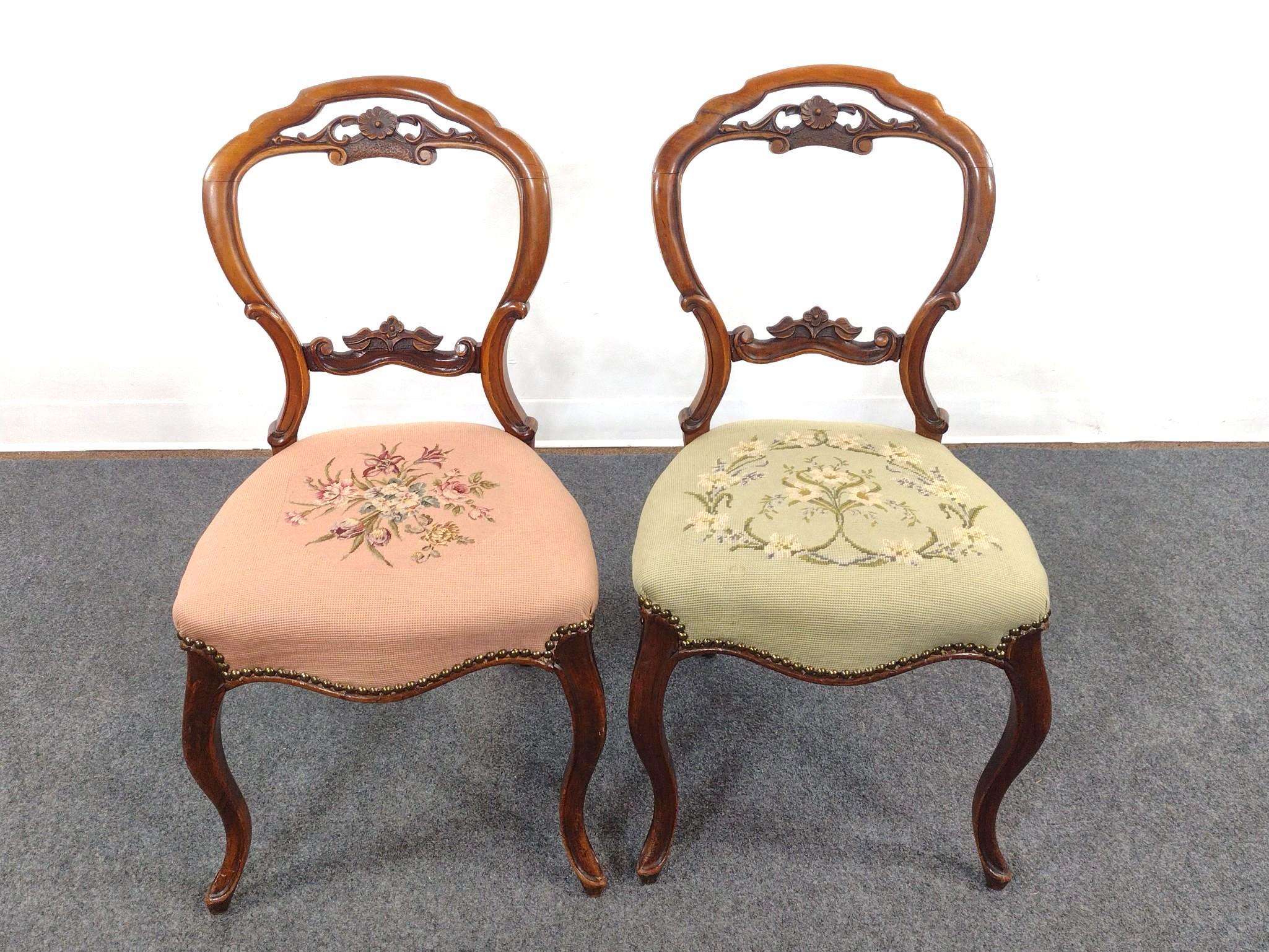 4 Chairs Incl. Needlepoint