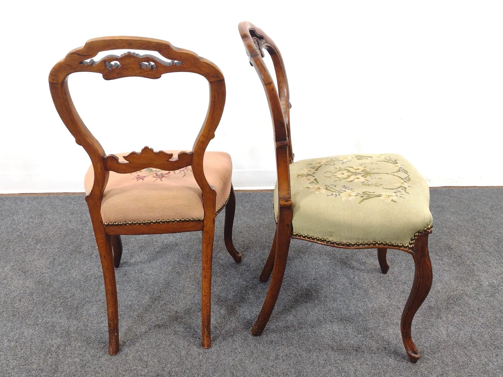 4 Chairs Incl. Needlepoint