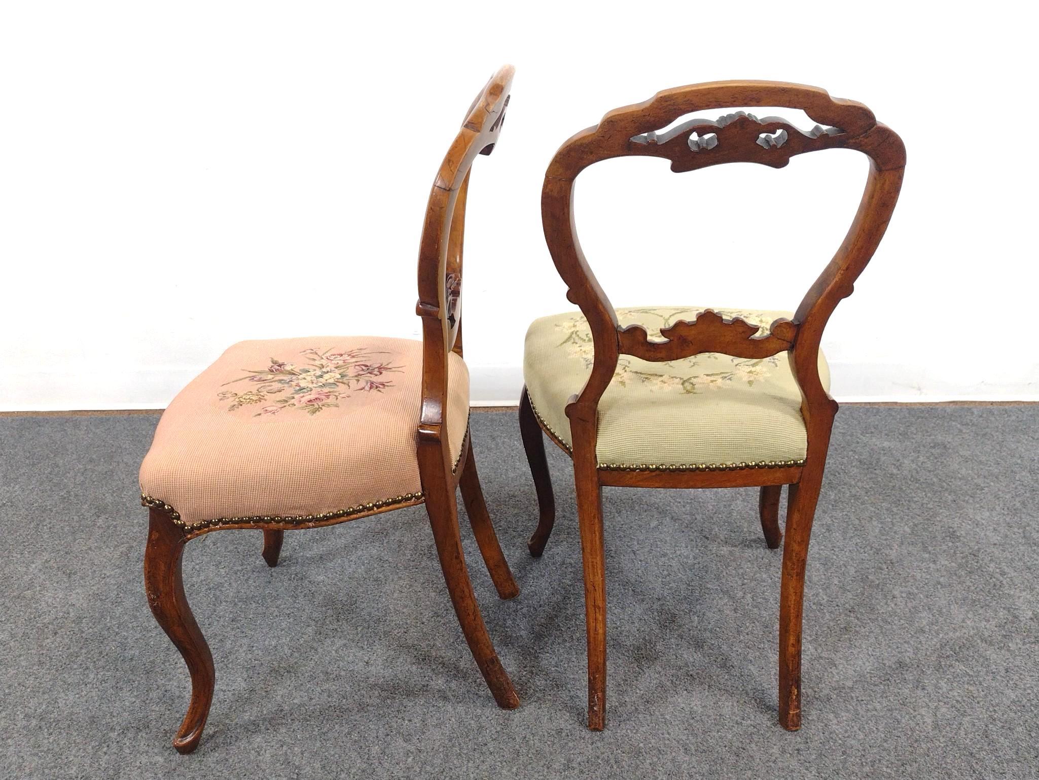 4 Chairs Incl. Needlepoint