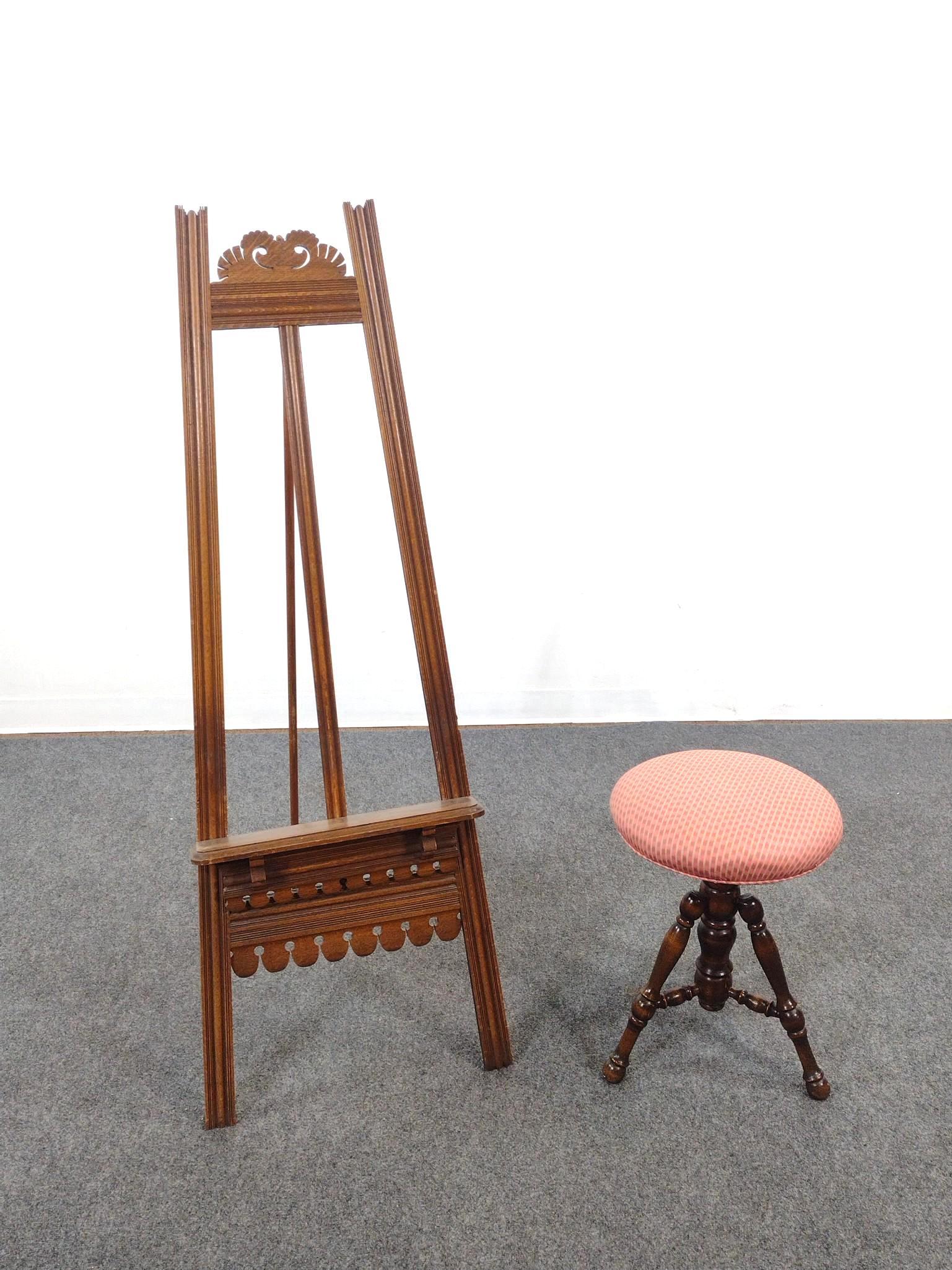 Easel and Piano Stool