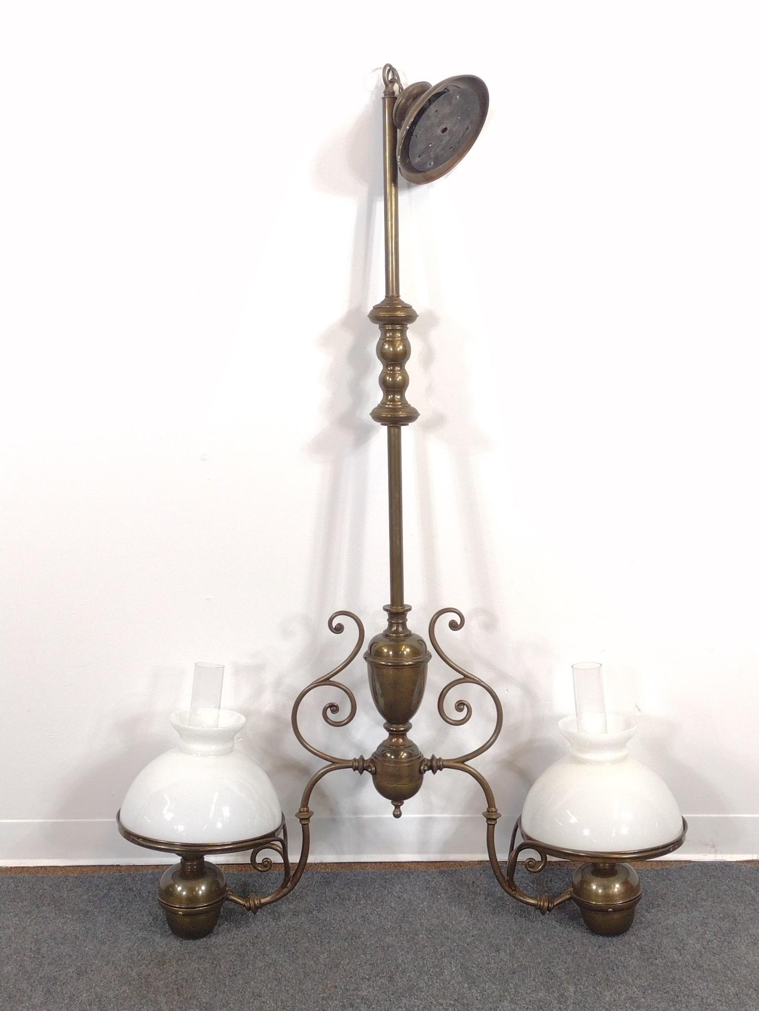Victorian Style Brass Chandelier Fixture