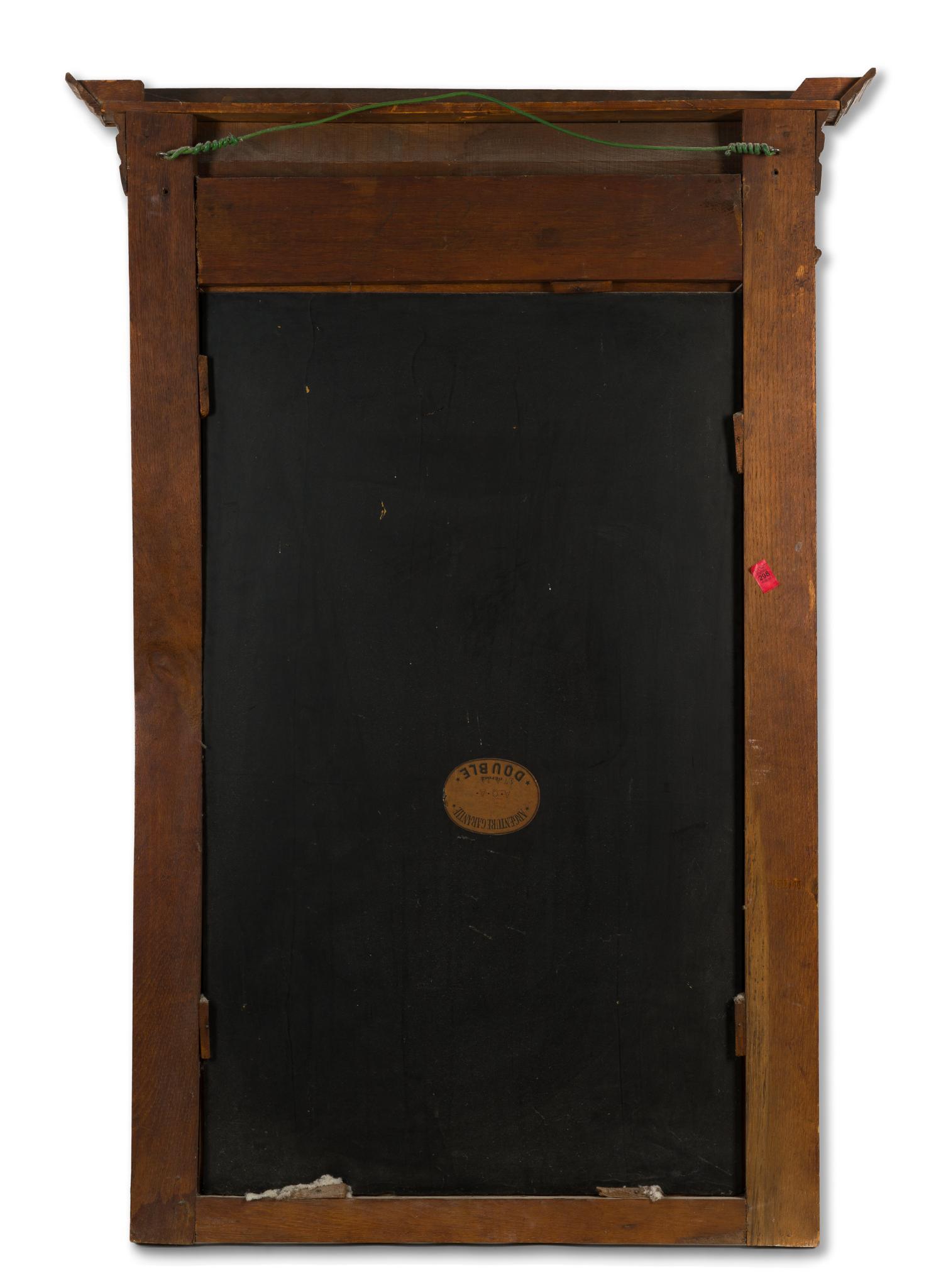 Renaissance Revival Carved Oak Beveled Mirror