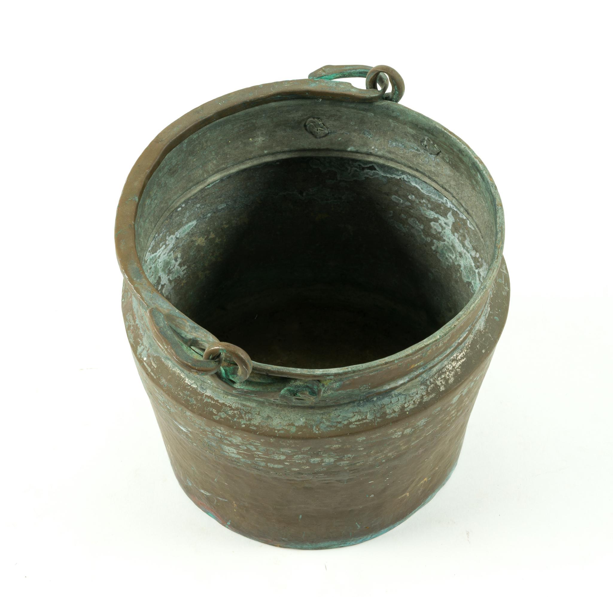 4 Antique Copper Pots or Cauldrons