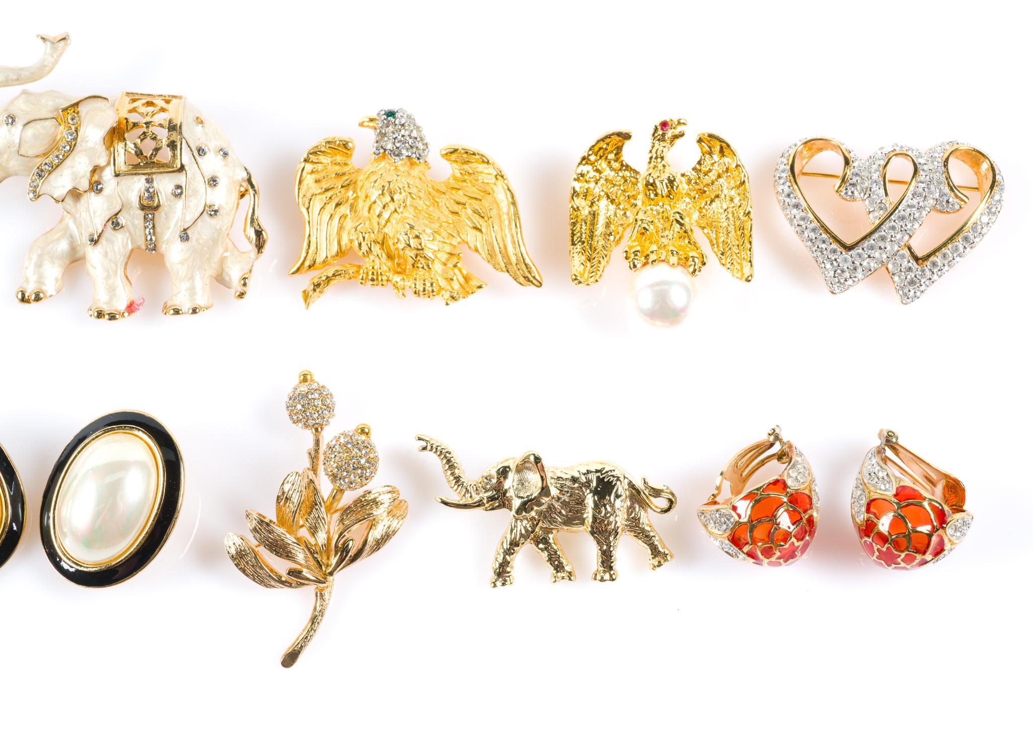 Brooches & Earrings Incl. Swavorski