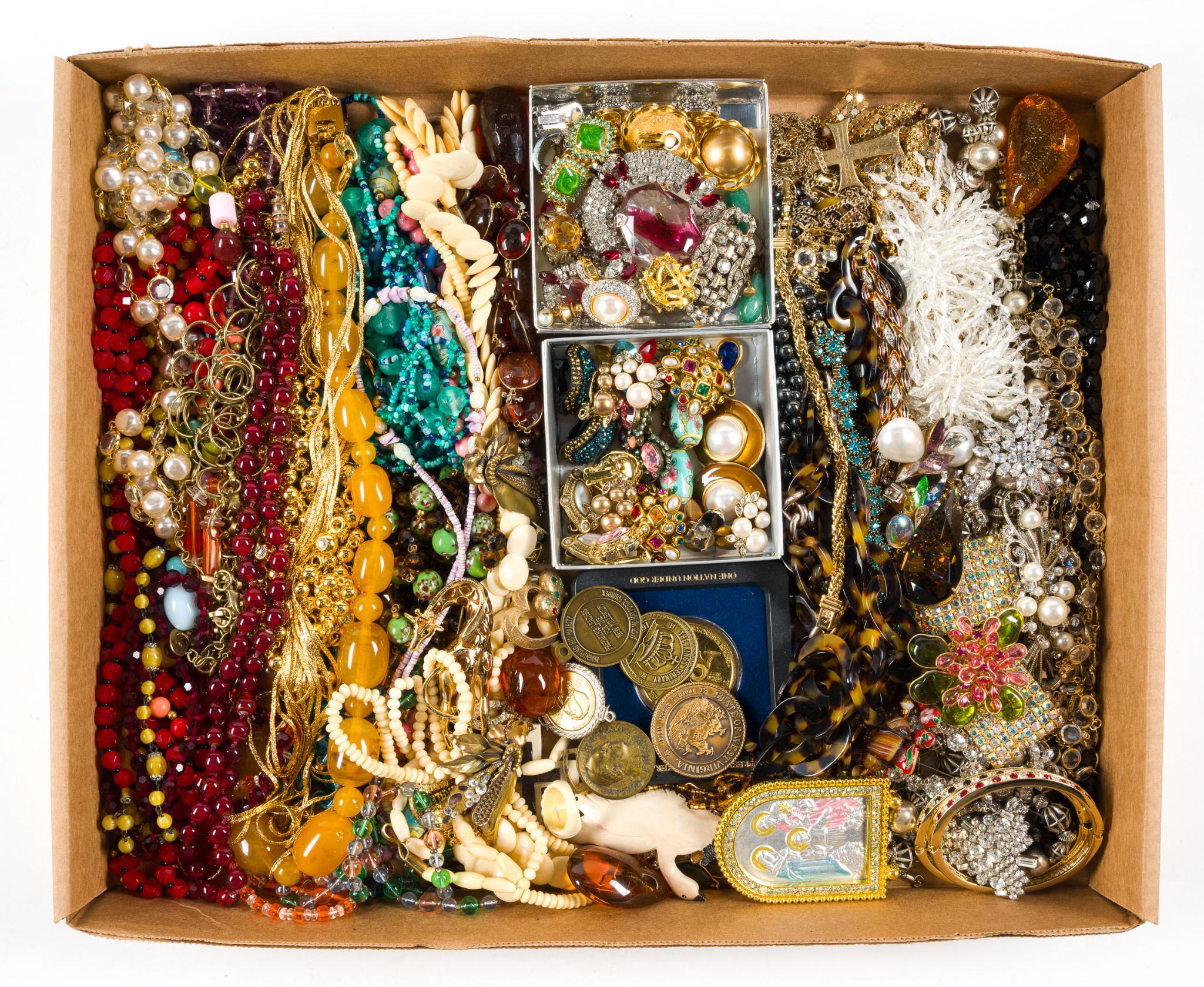 Vintage and Costume Jewelry and Tokens