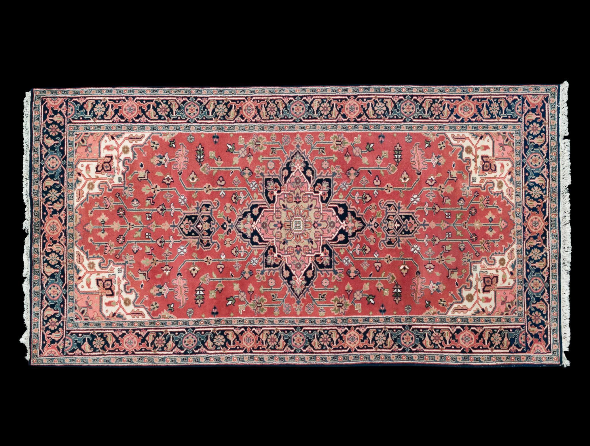 Vintage Persian Heriz Room Size Rug