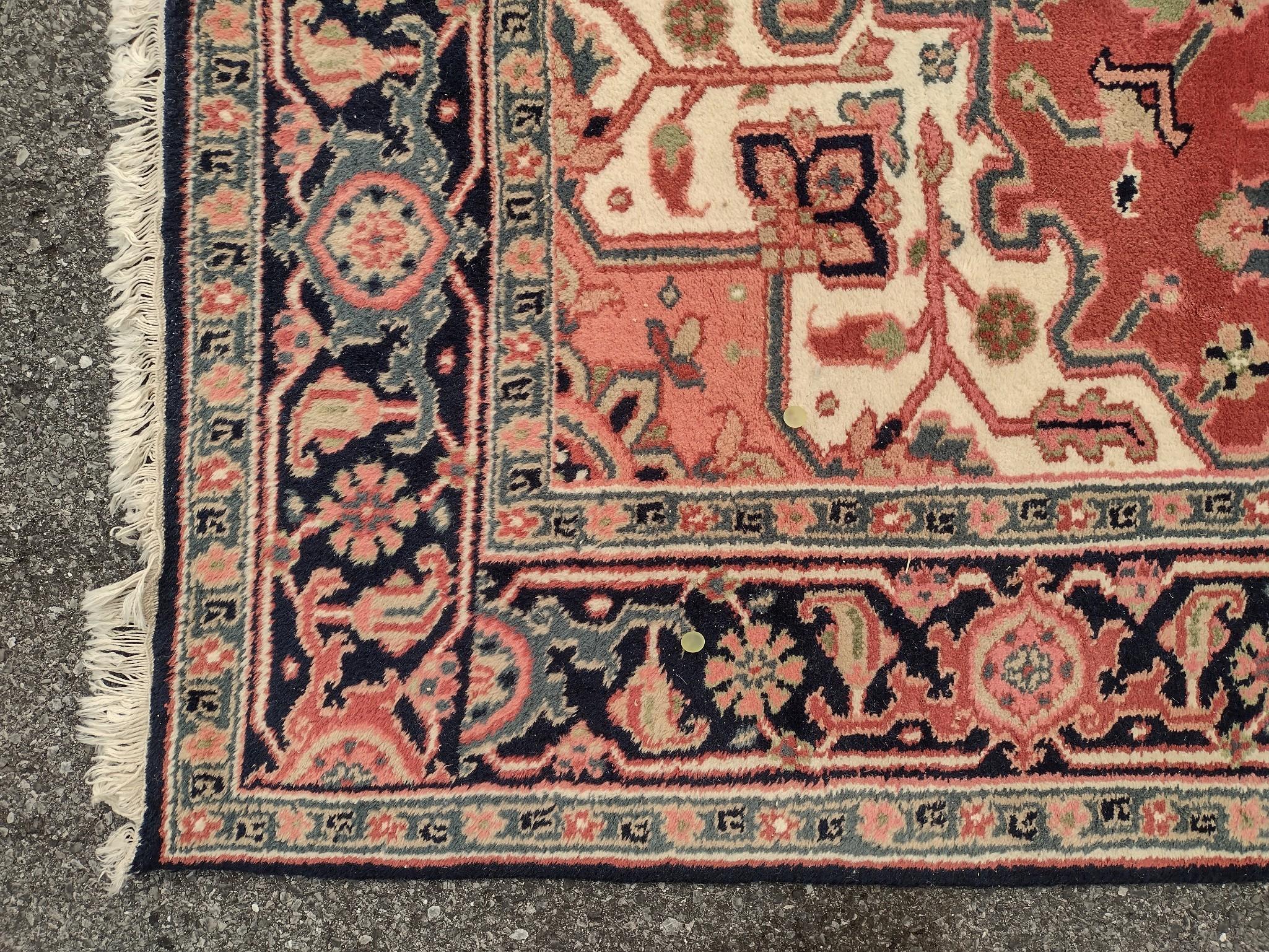 Vintage Persian Heriz Room Size Rug