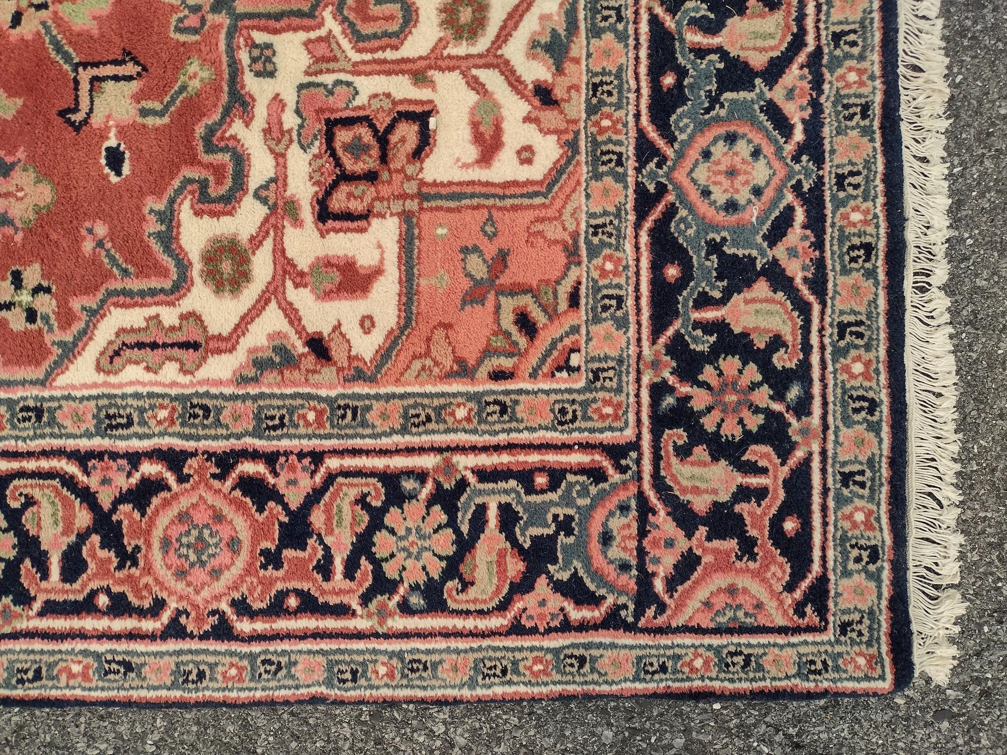 Vintage Persian Heriz Room Size Rug