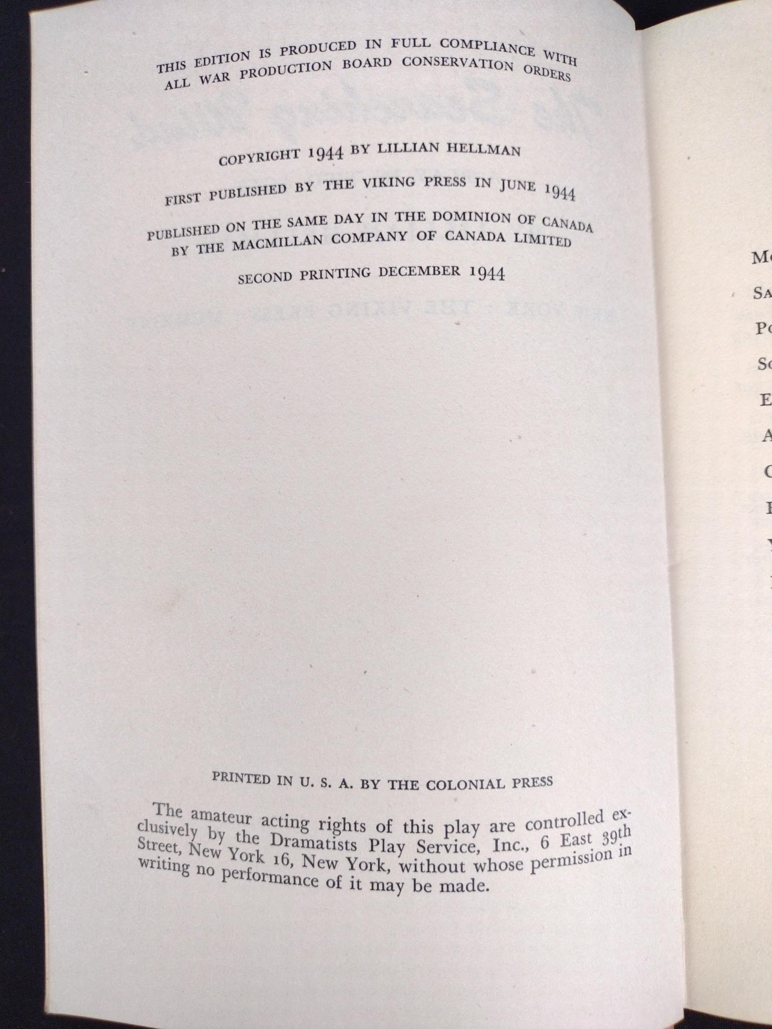 1947 Dramatists Play Service Edition of "All My Sons" by Arthur Miller