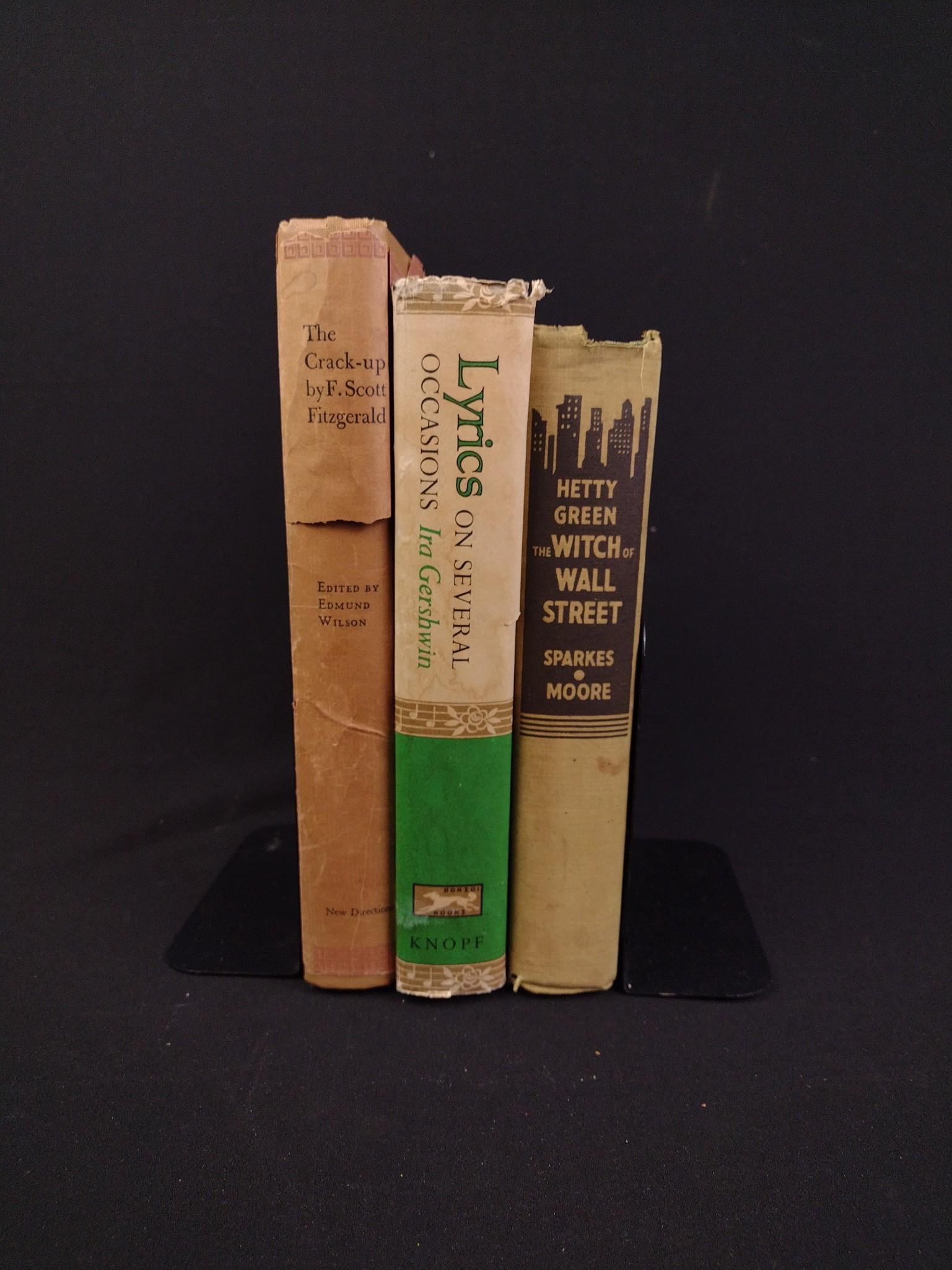 3 Rare Books Incl. First Edition Ira Gershwin & F. Scott Fitzgerald