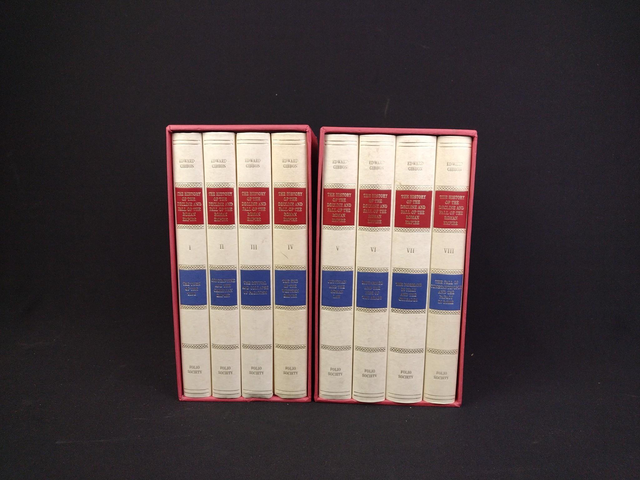 Folio Society Box Set of "The History Of The Decline Of The Roman Empire"