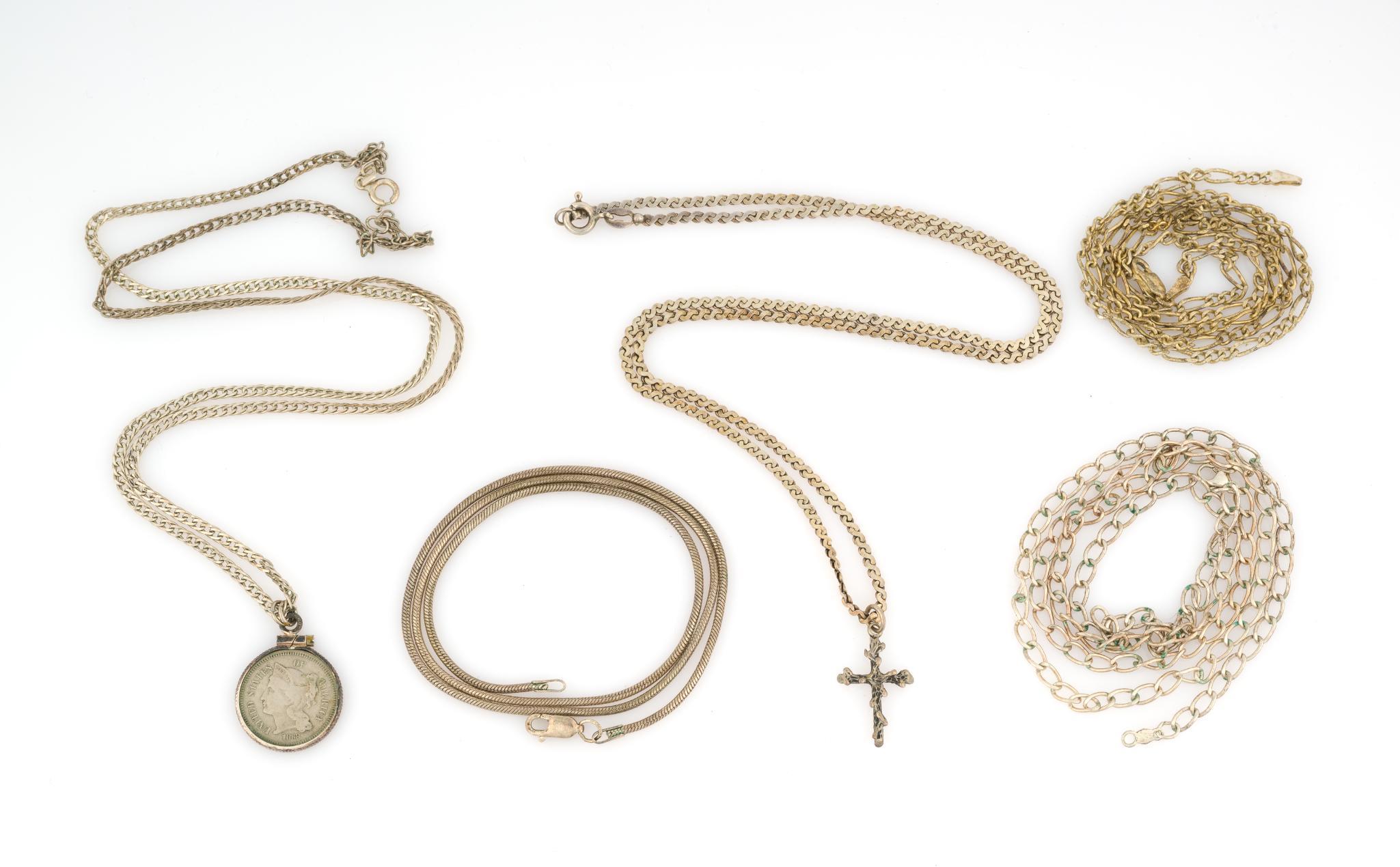 5 Sterling Silver Chains