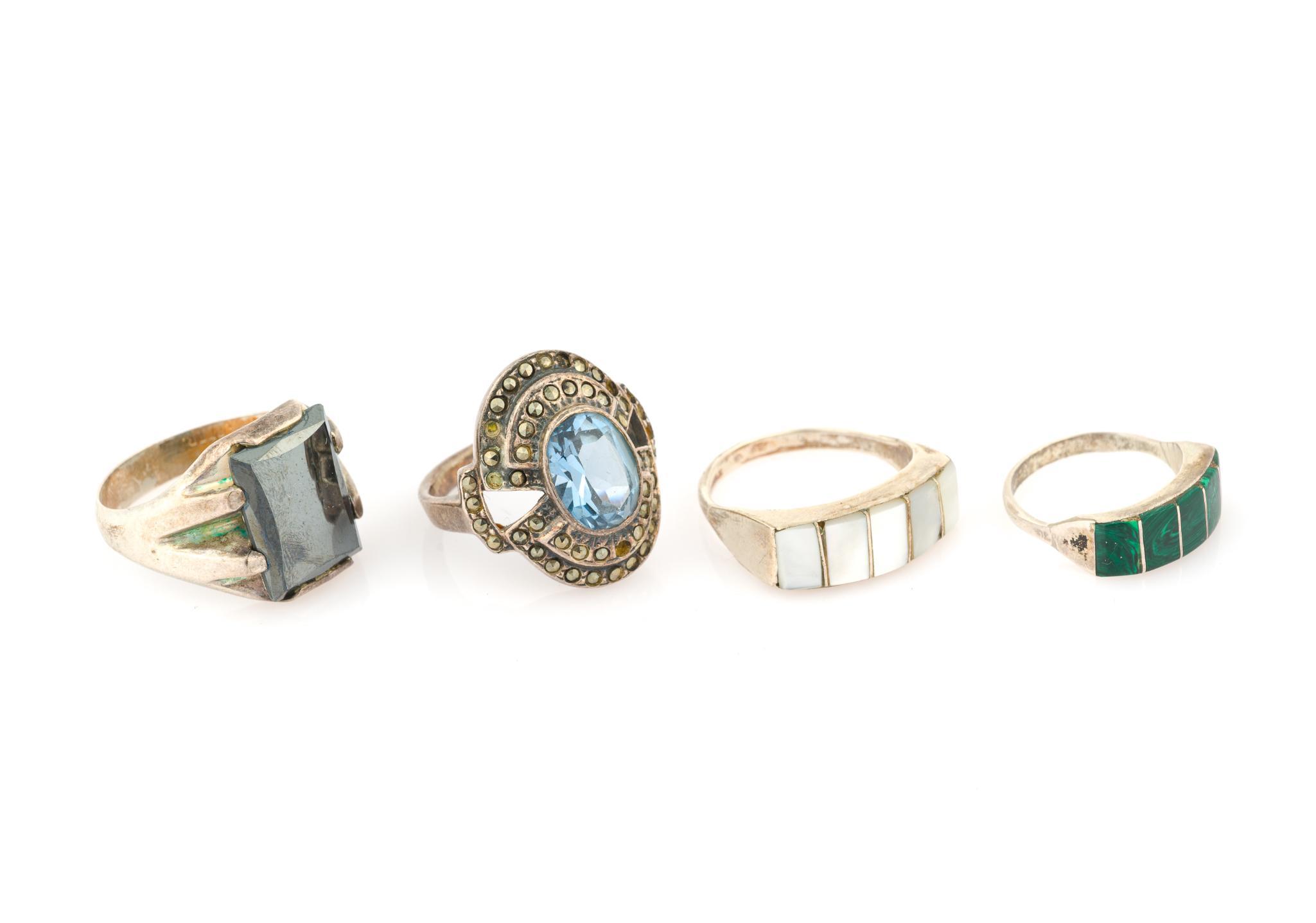 4 Sterling Silver Rings