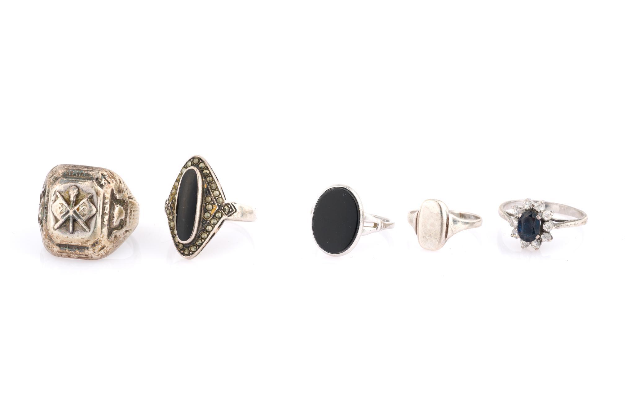 5 Sterling Silver Rings