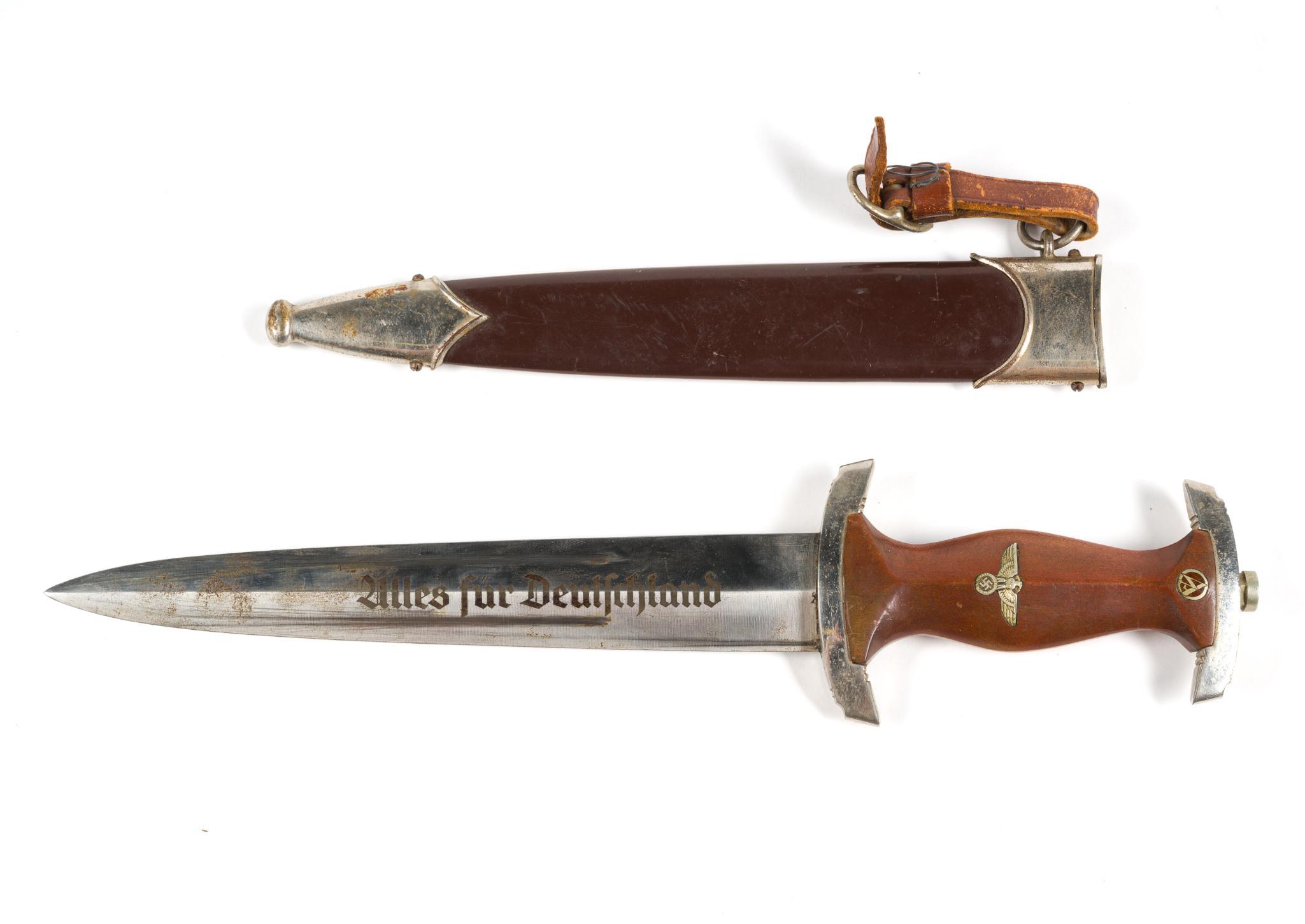 German WWII S.A. Dagger With Scabbard