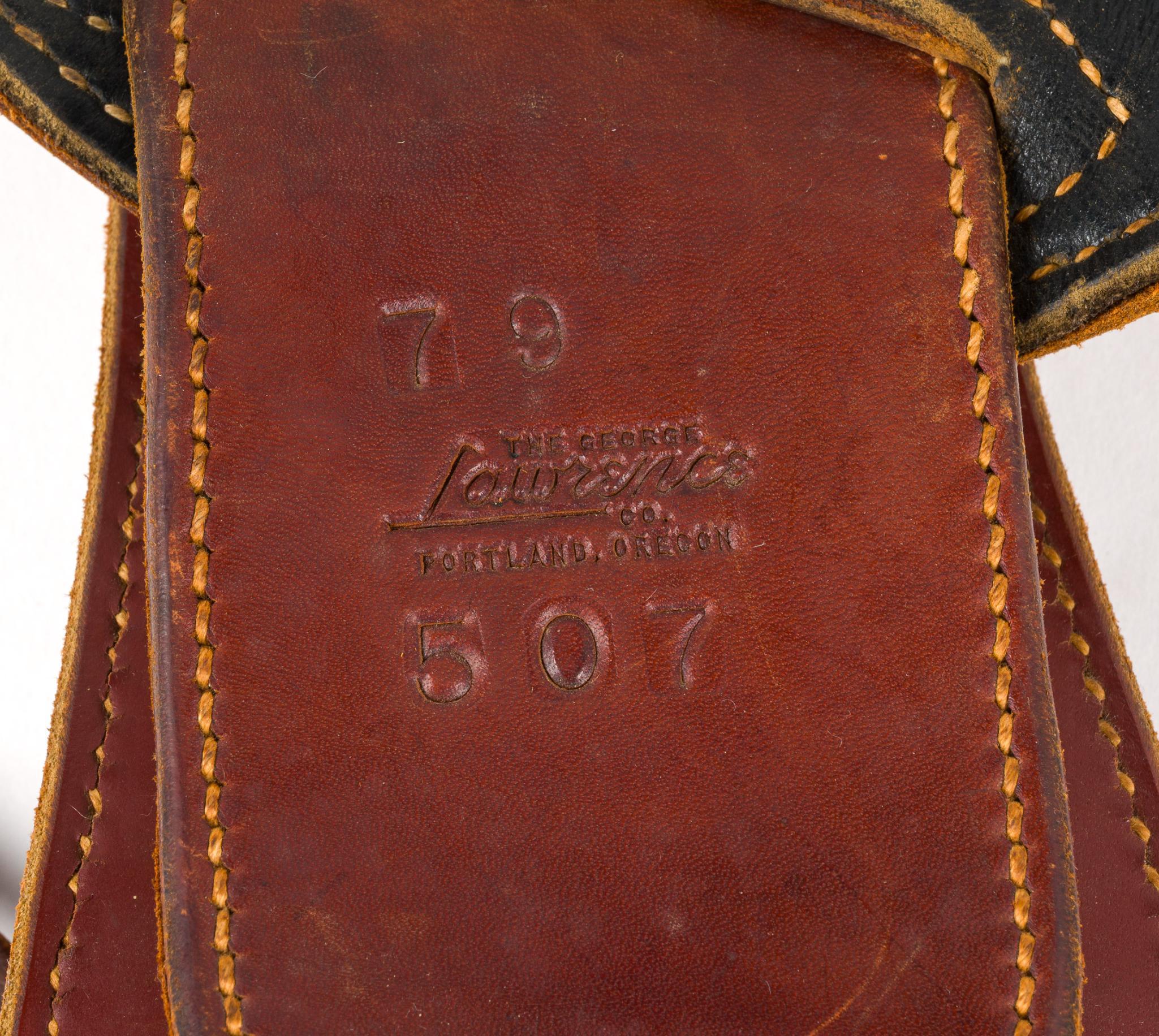 Leather Belt w/ Holster, Powder Horn, and Powder Flask