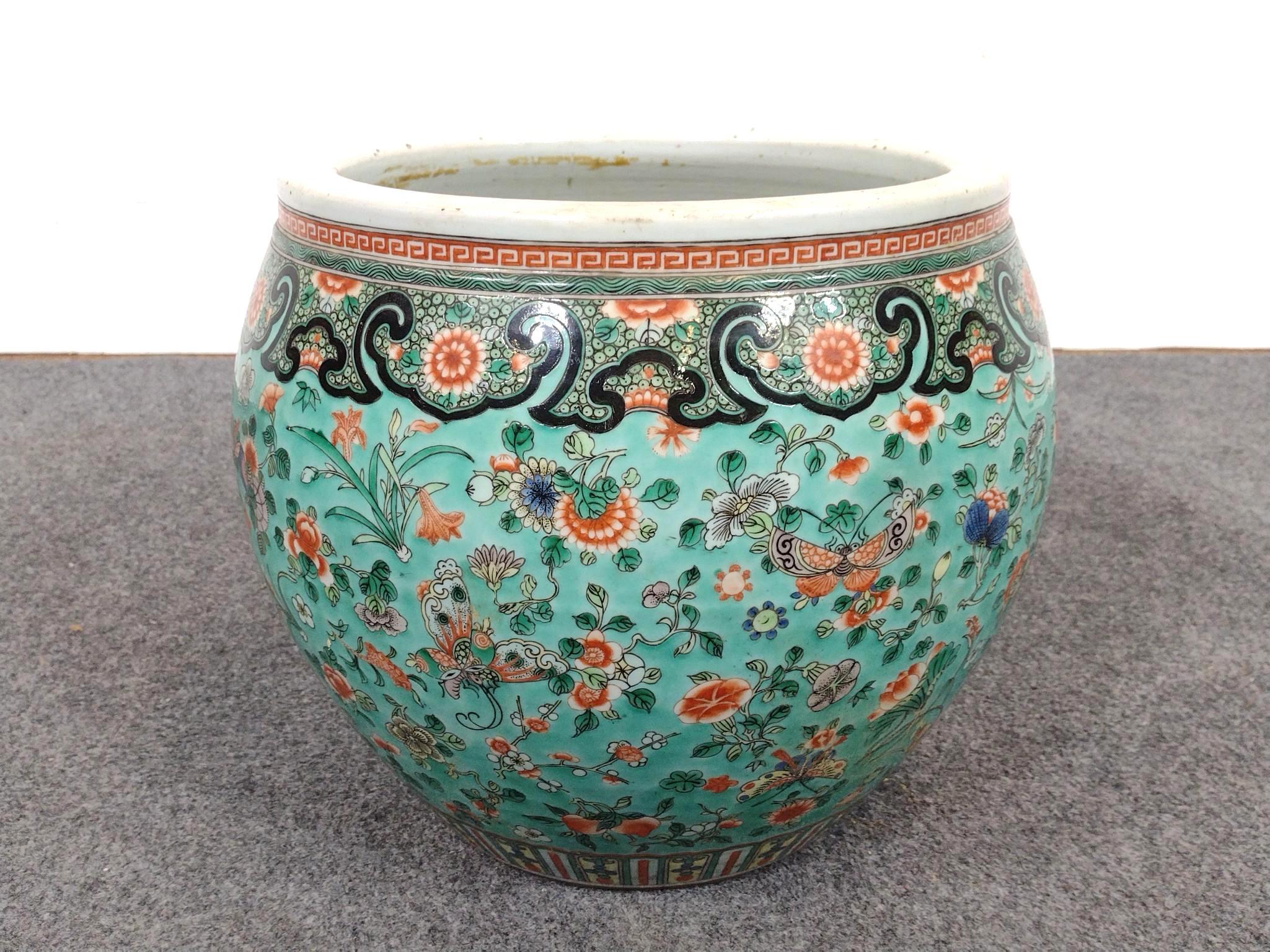 Chinese Famille Verte Style Planter