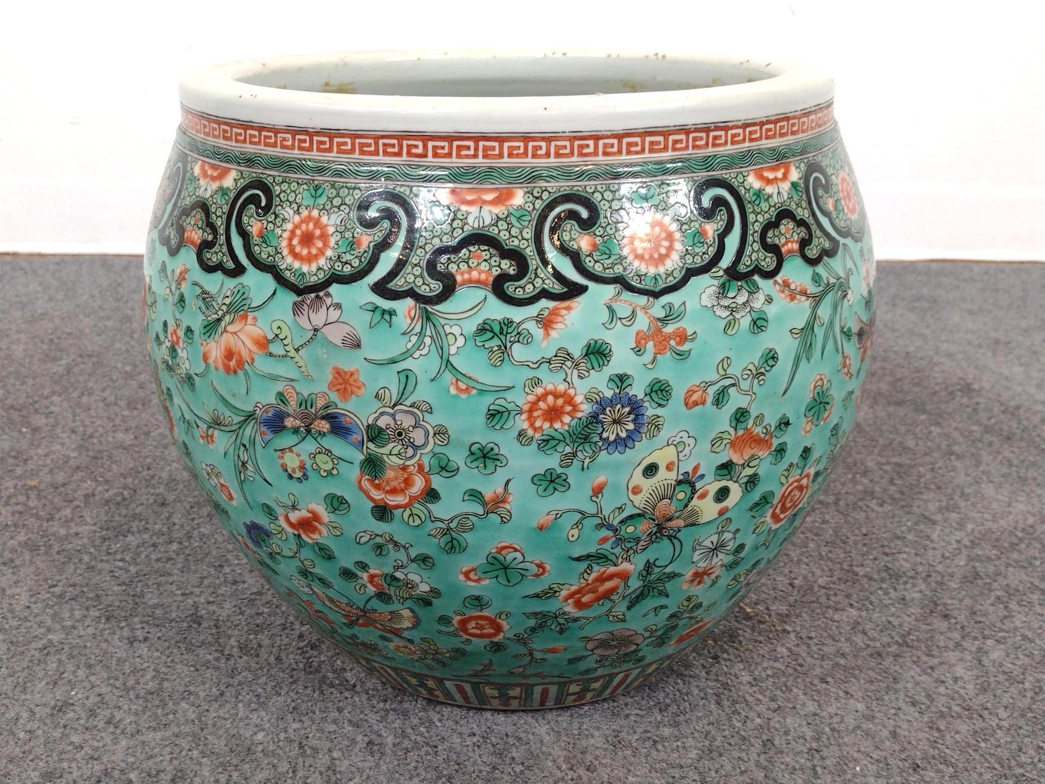 Chinese Famille Verte Style Planter